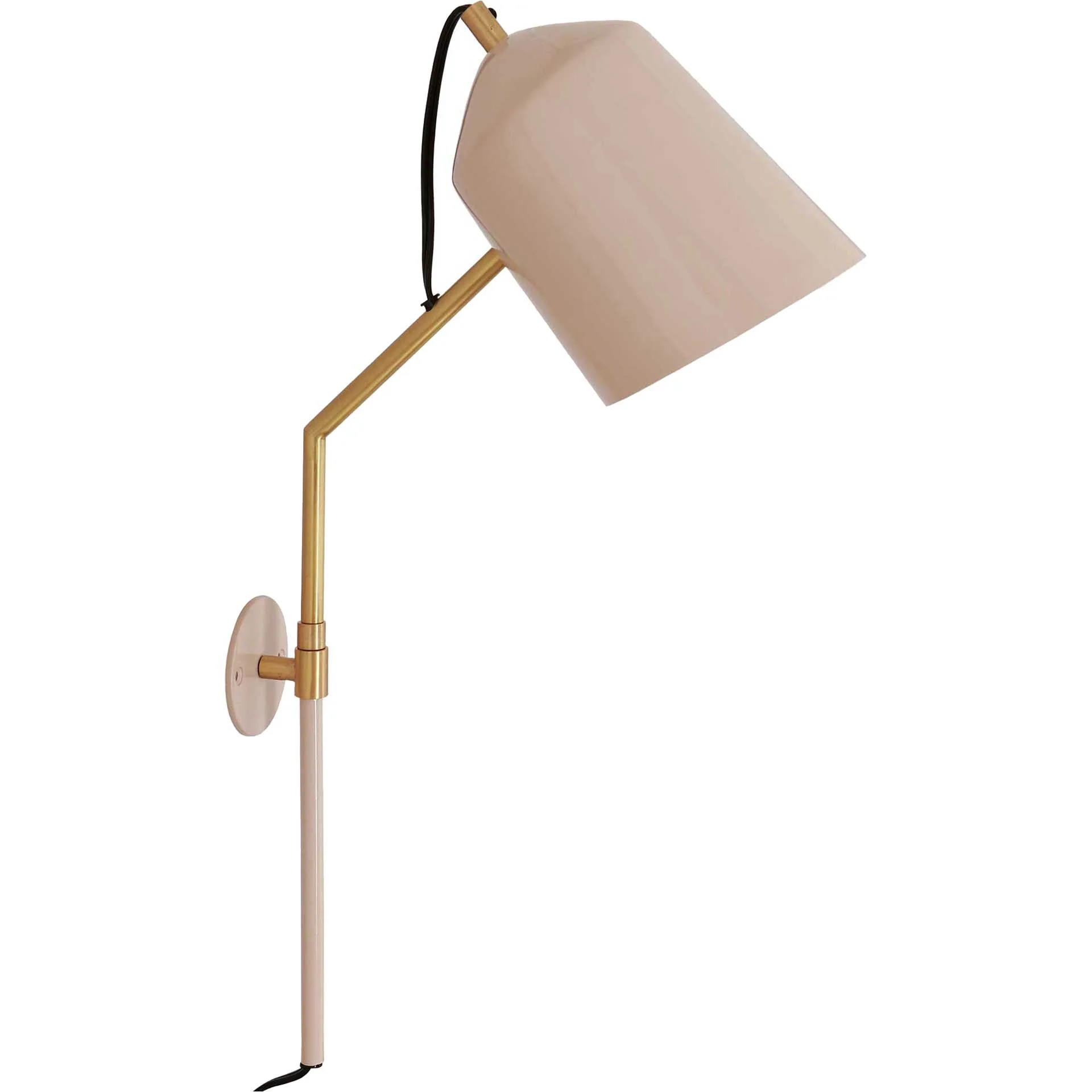Zachary Wall Sconce Blush/Matte Brass - Image 2