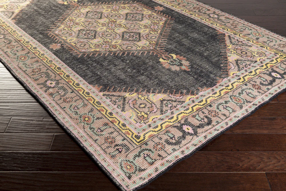 Zahra Charcoal/Mauve Area Rug - Image 3