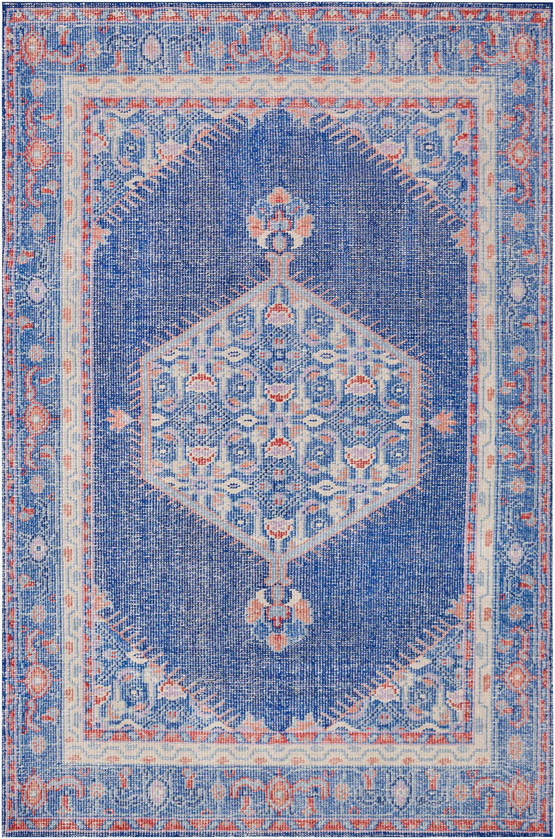 Zahra Cobalt/Poppy Area Rug - Image 2