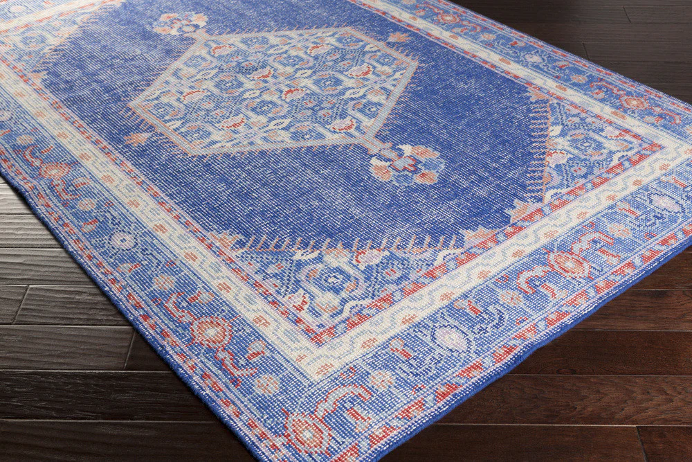 Zahra Cobalt/Poppy Area Rug - Image 3