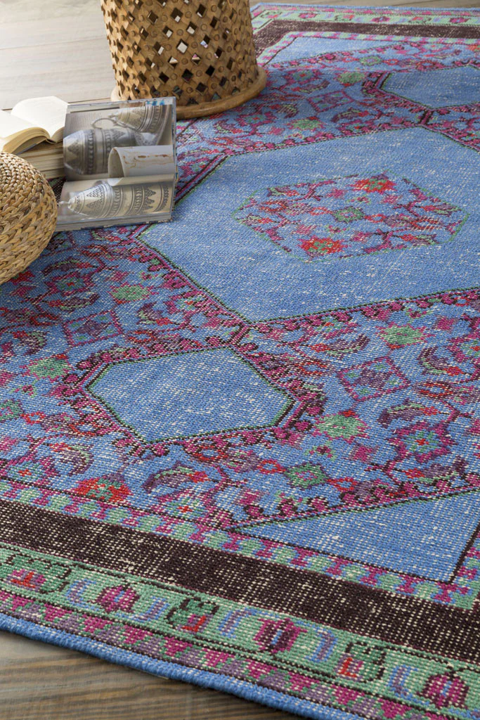 Zahra Cobalt/Teal Area Rug - Image 6