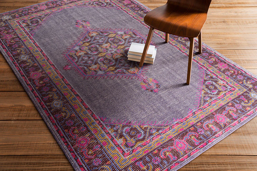 Zahra Iris/Chocolate Area Rug - Image 3