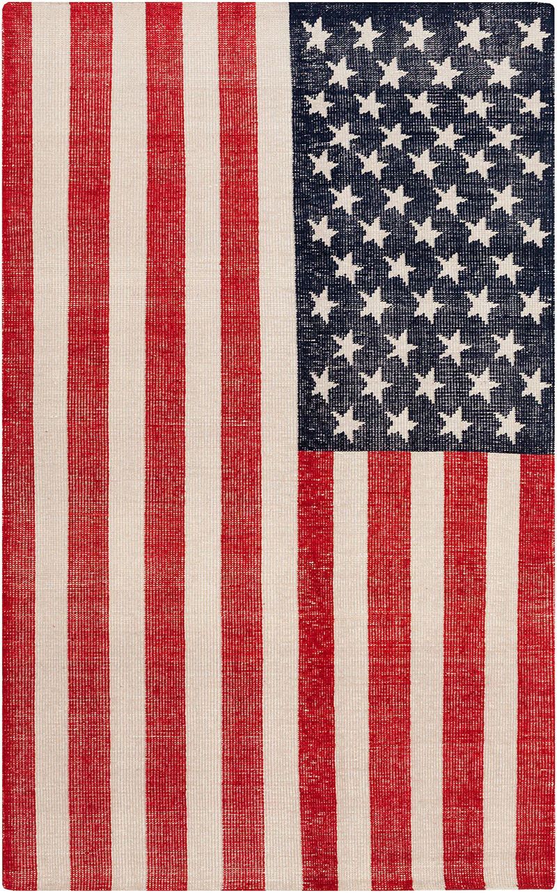Zahra Navy/Cherry Area Rug - Image 2