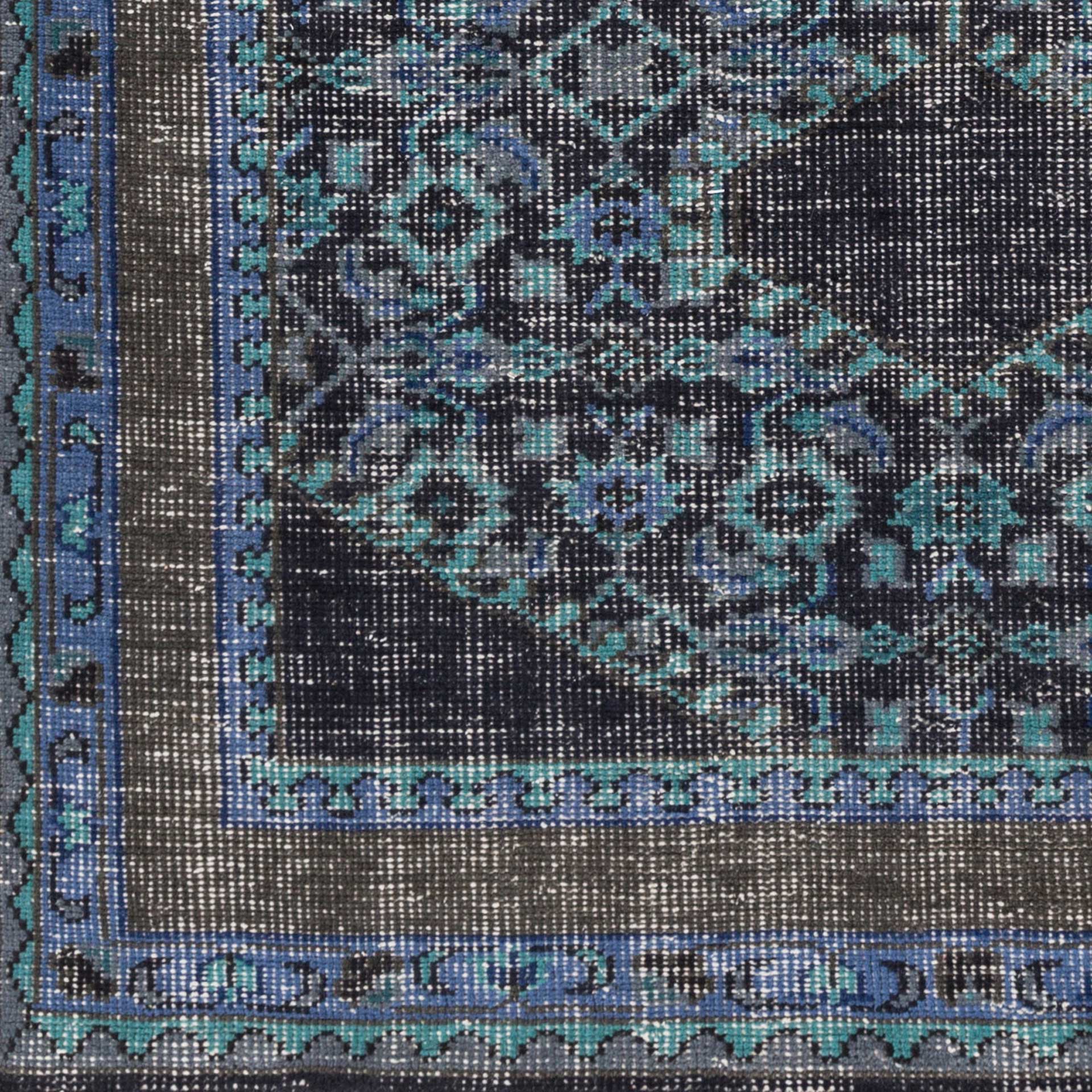 Zahra Slate/Cobalt/Olive Area Rug - Image 4