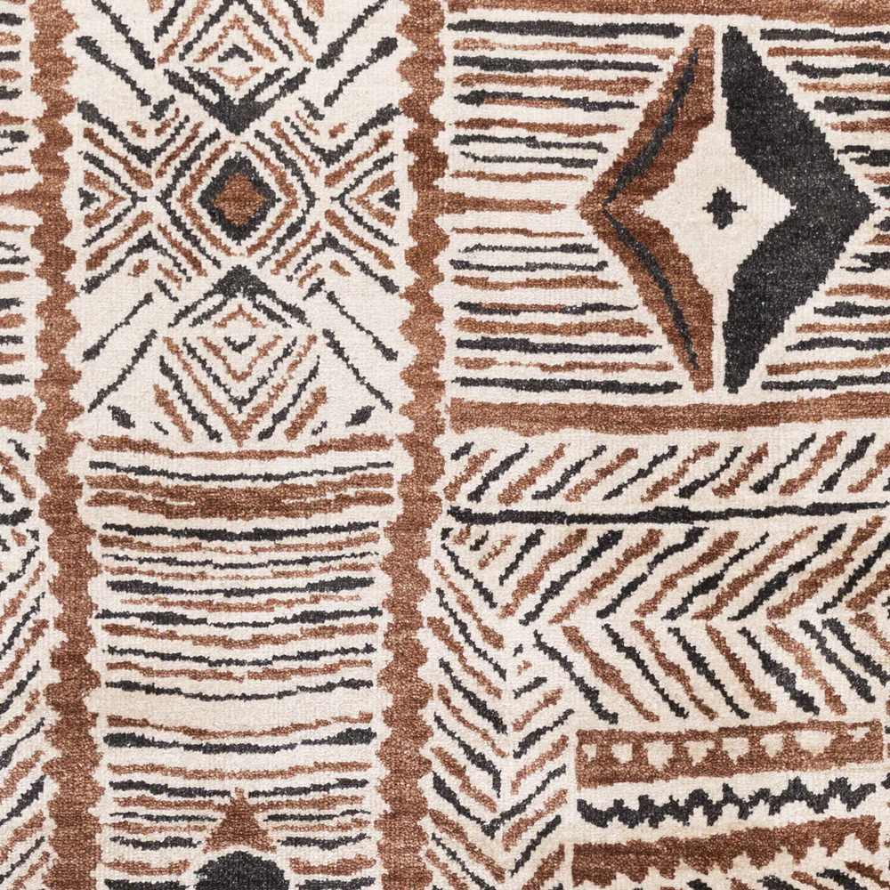 Zambia Cream/Dark Brown/Black Area Rug - Image 2