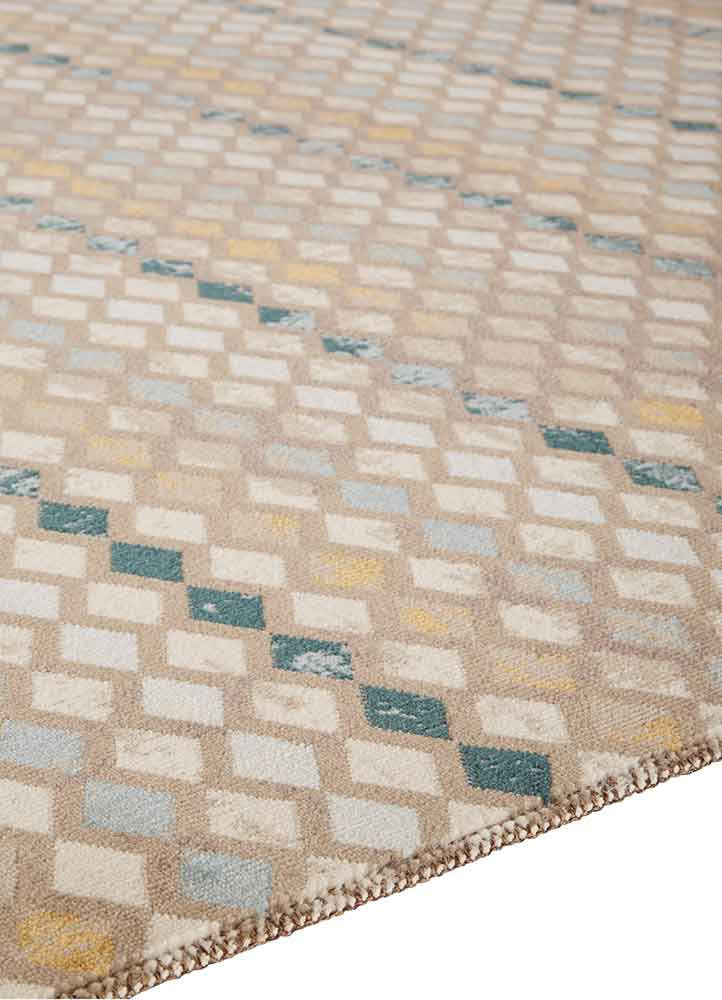 Zane Block Out Neutral/Blue Area Rug - Image 2