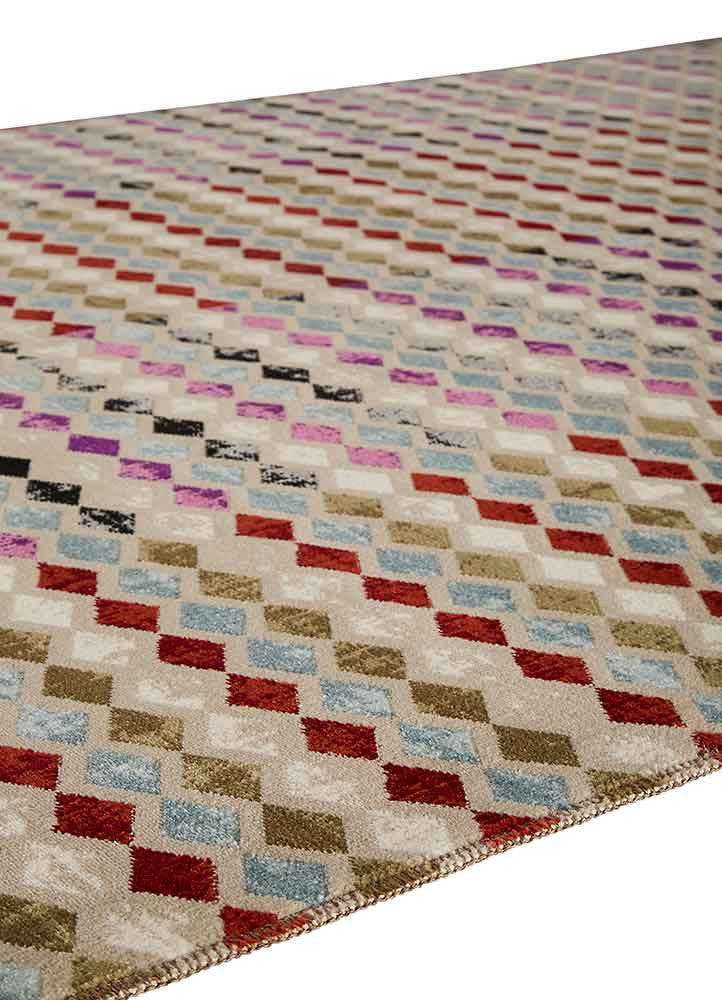 Zane Block Out Pink/Red Area Rug - Image 2