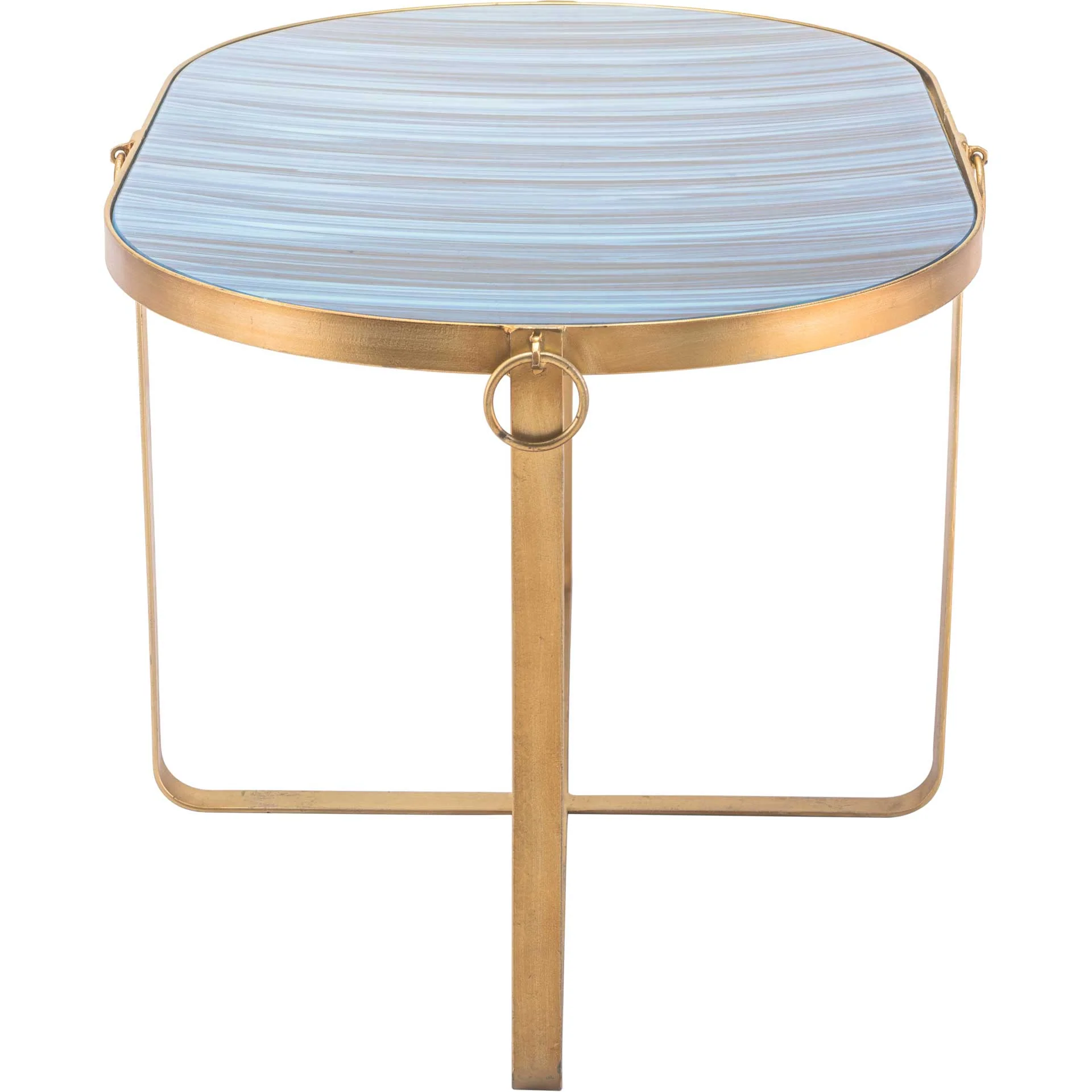 Zaphire Table Blue/Antique Gold - Image 3