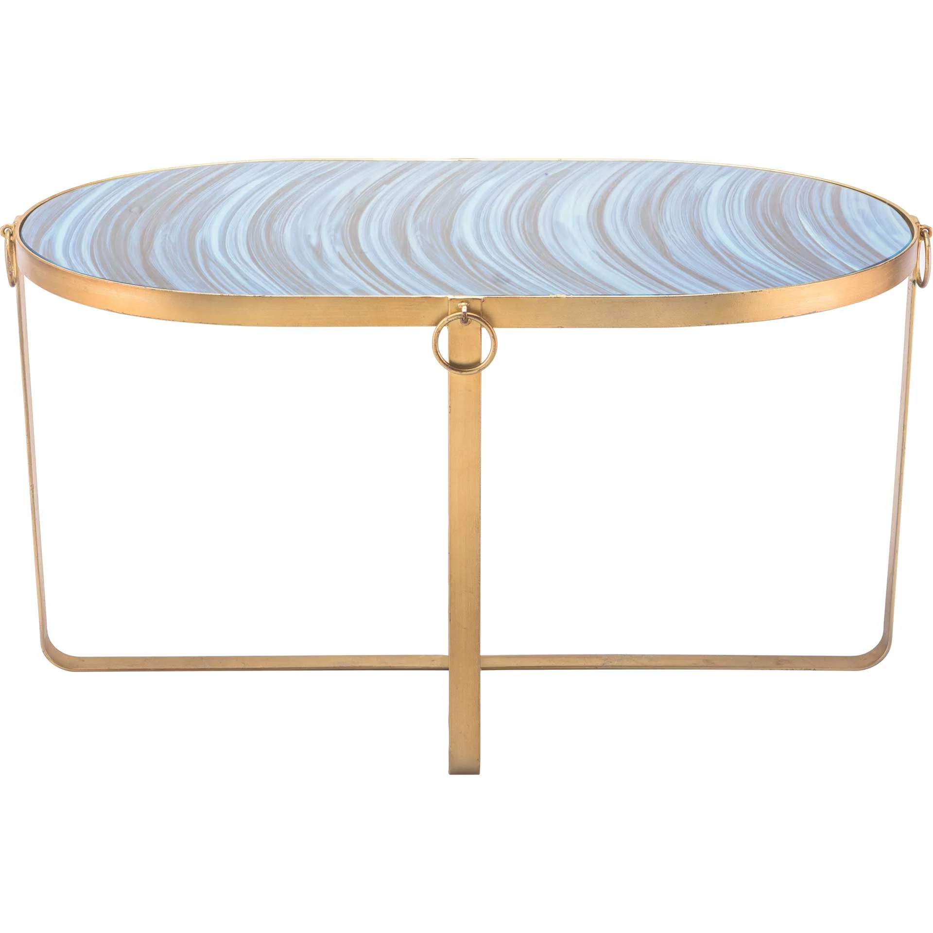 Zaphire Table Blue/Antique Gold - Image 4