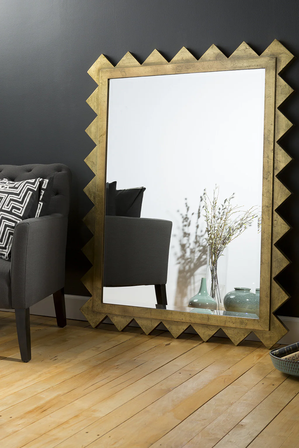 Zaragon Brilliant Gold Wall Mirror - Image 2