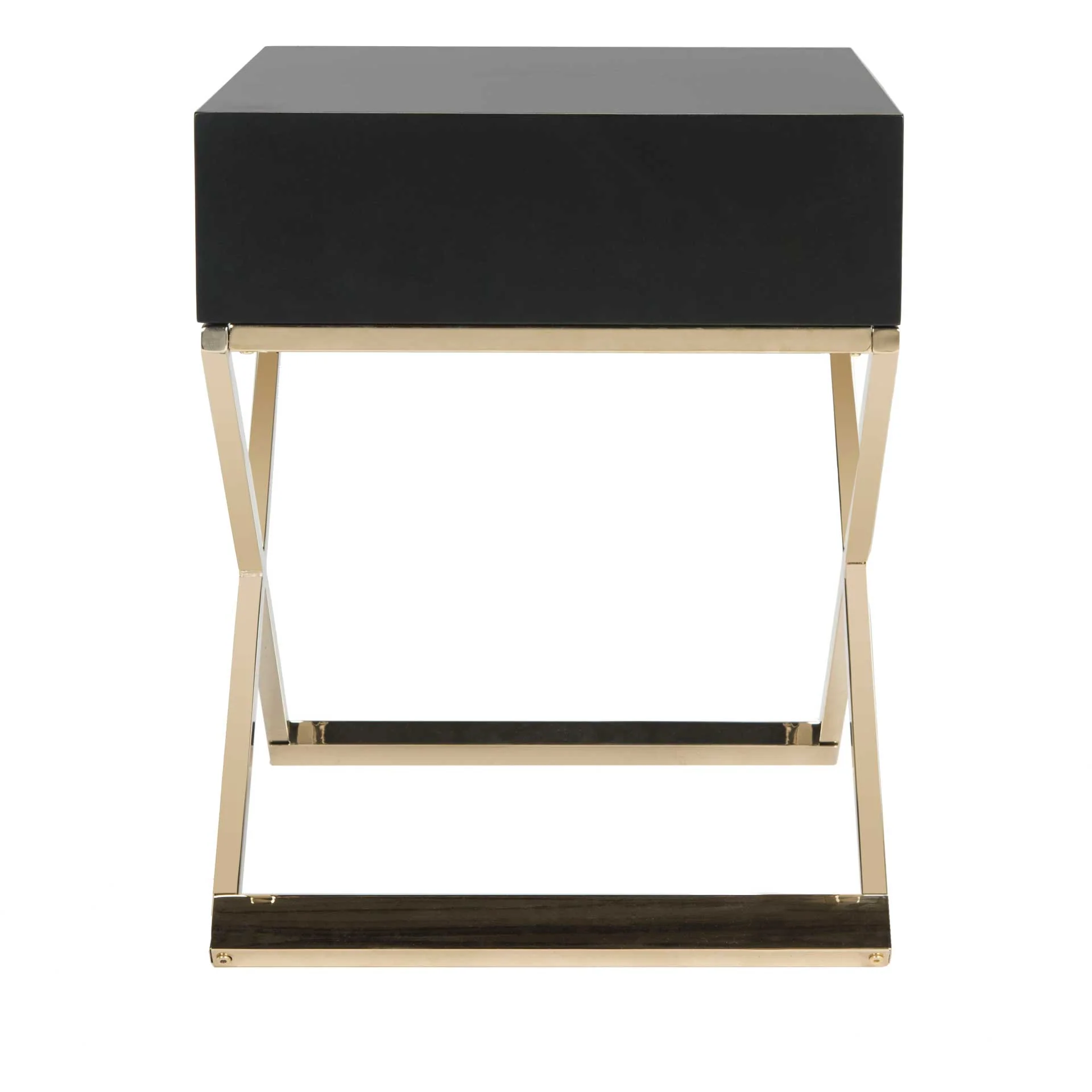 Zariah Modern Cross Leg End Table Black - Image 3