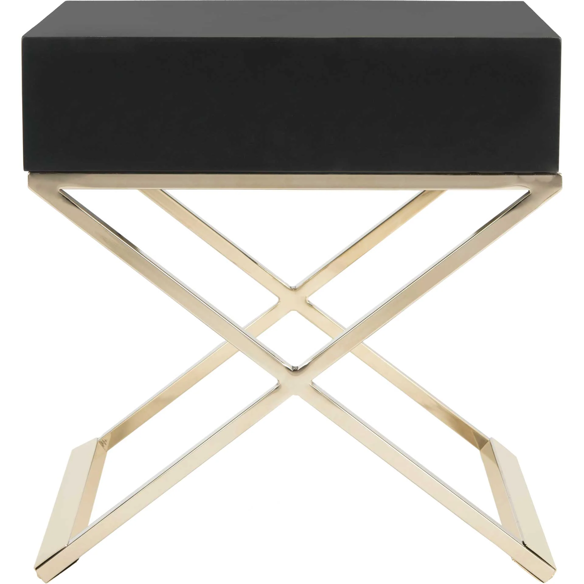 Zariah Modern Cross Leg End Table Black - Image 4