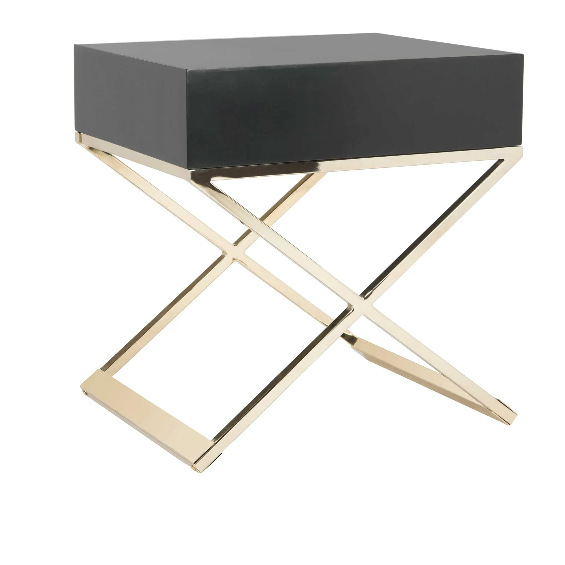 Zariah Modern Cross Leg End Table Black - Image 5