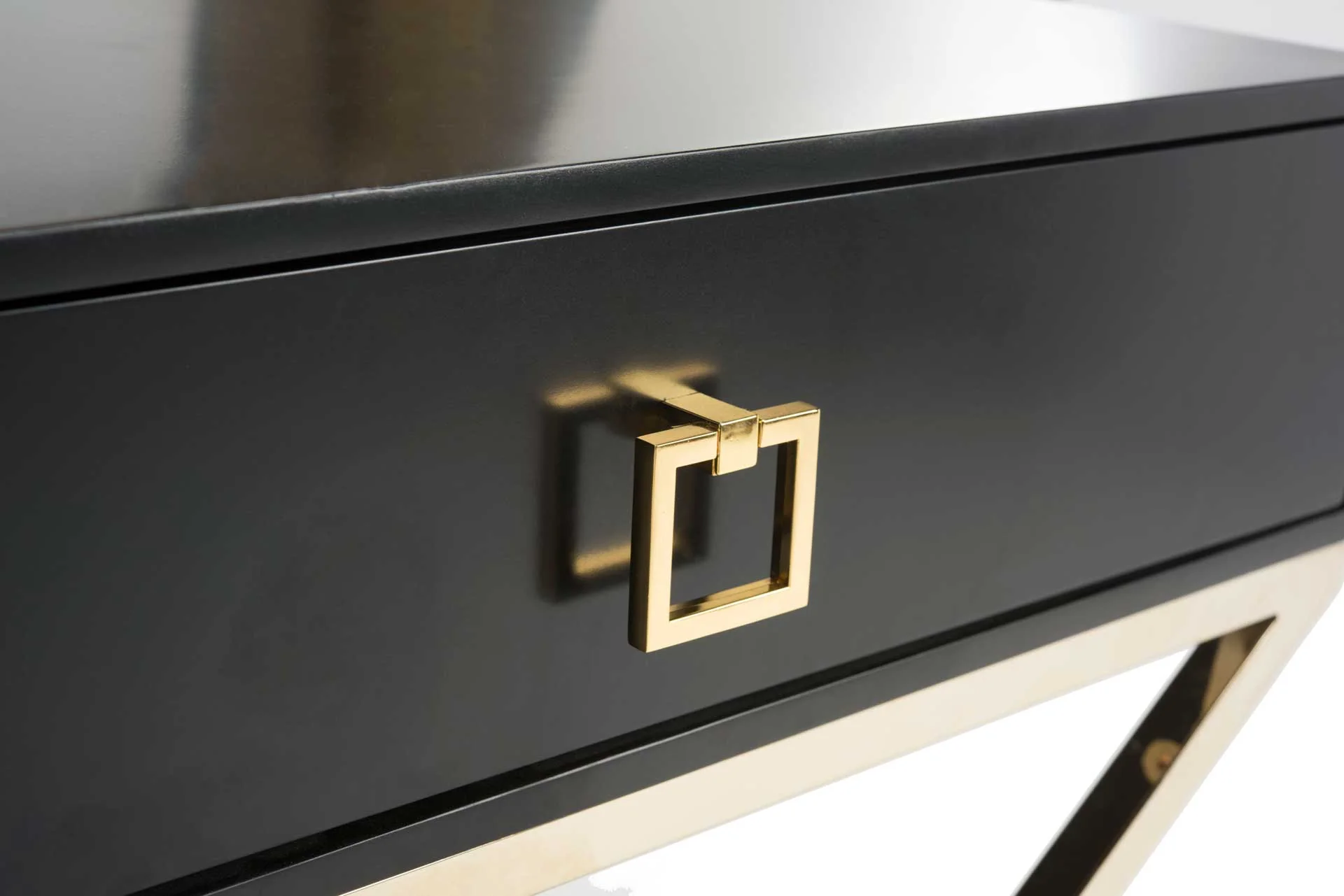 Zariah Modern Cross Leg End Table Black - Image 6