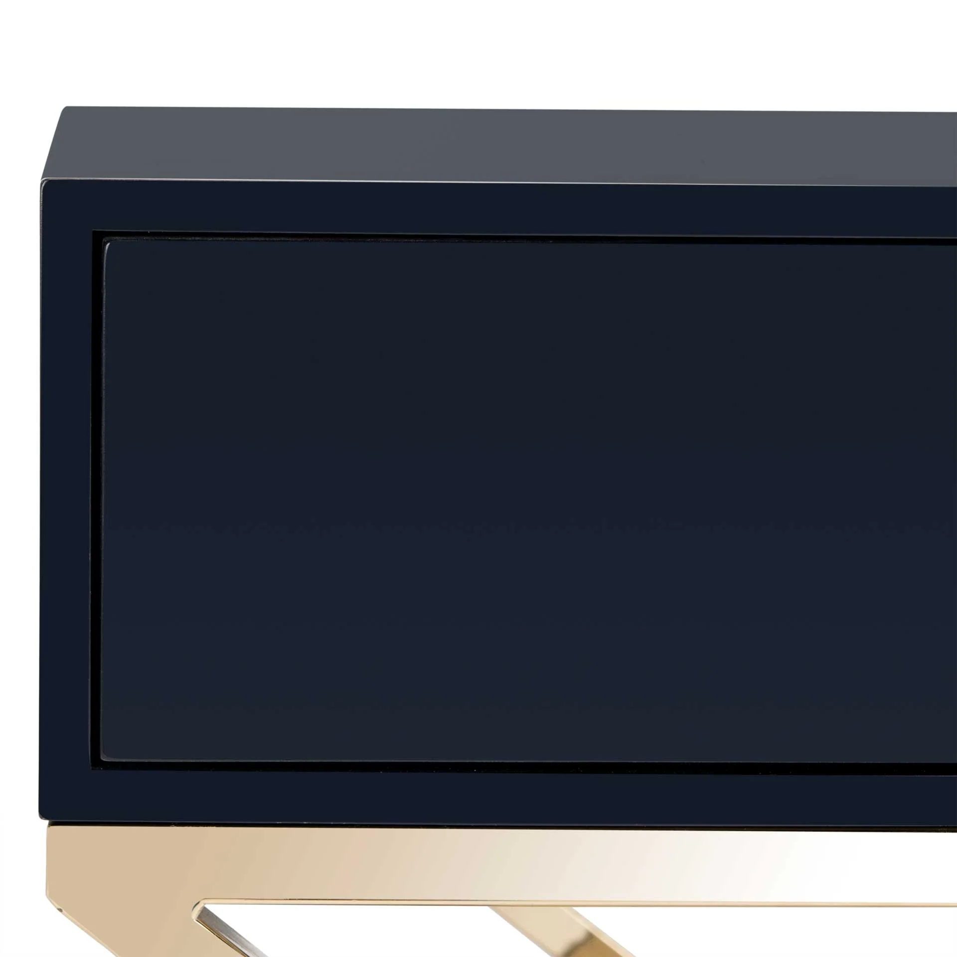 Zariah Modern Cross Leg End Table Navy - Image 7