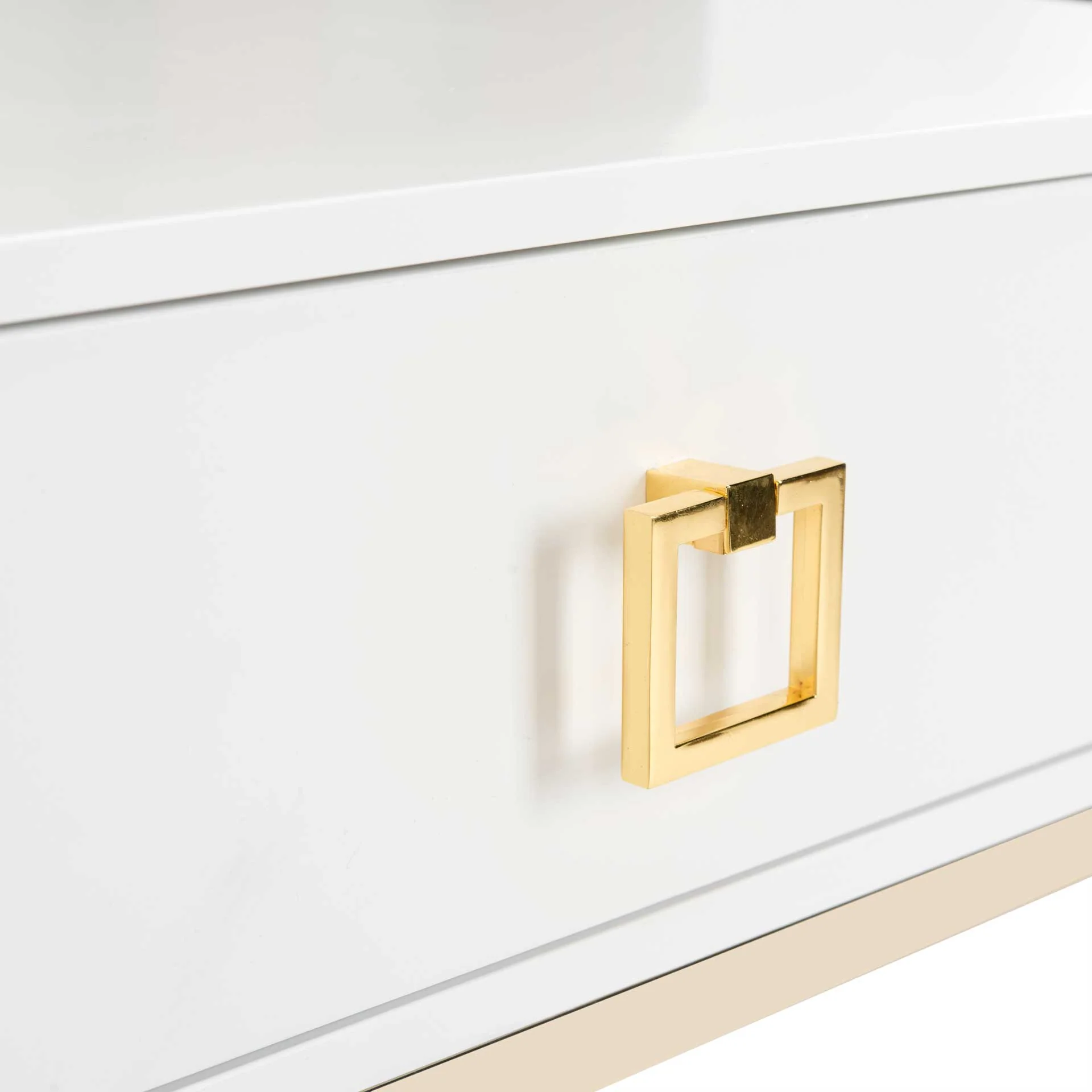 Zariah Modern Cross Leg End Table White - Image 6