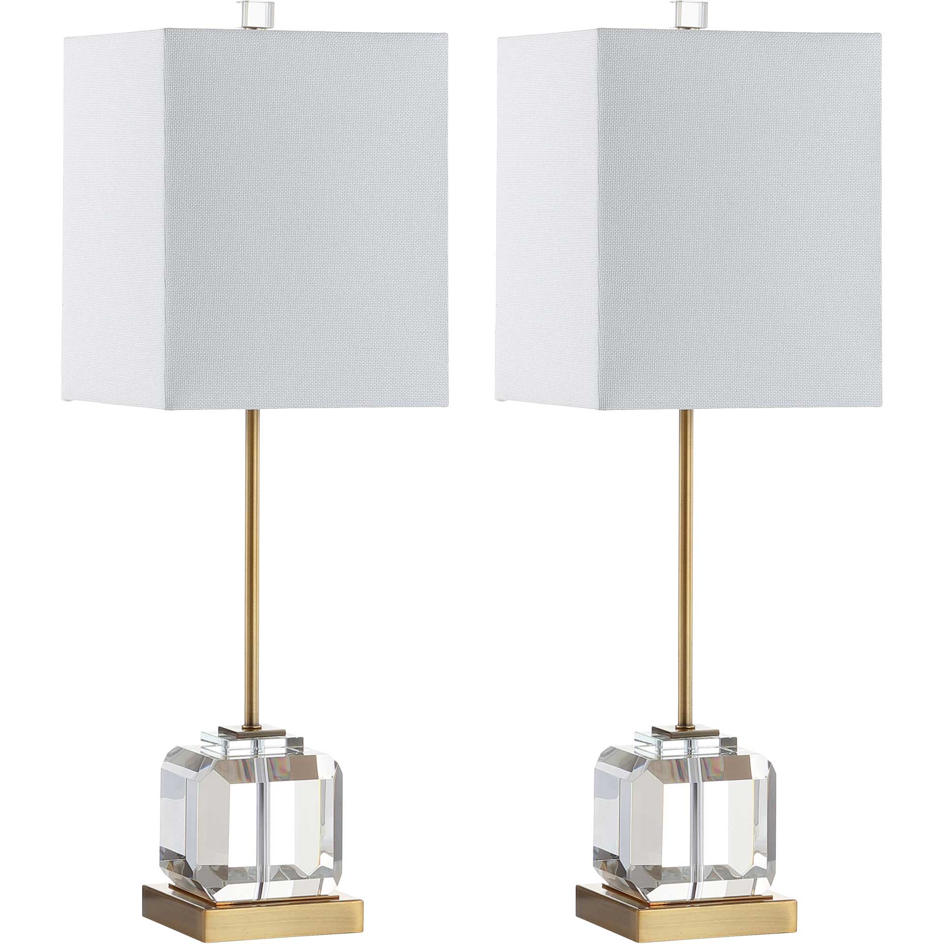 Zarina Table Lamps Clear/Brass Gold (Set of 2) - Image 3