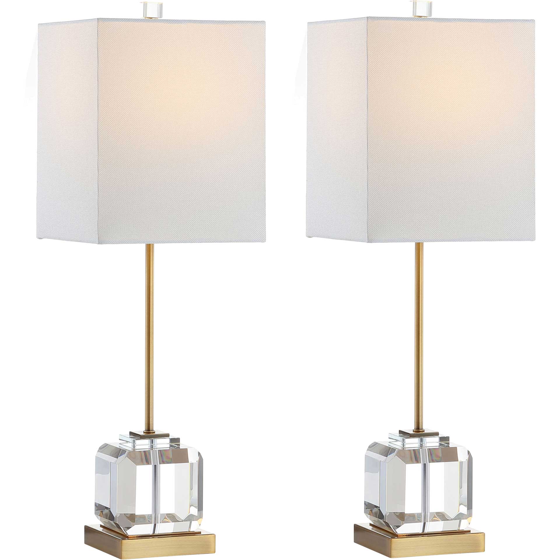 Zarina Table Lamps Clear/Brass Gold (Set of 2) - Image 4