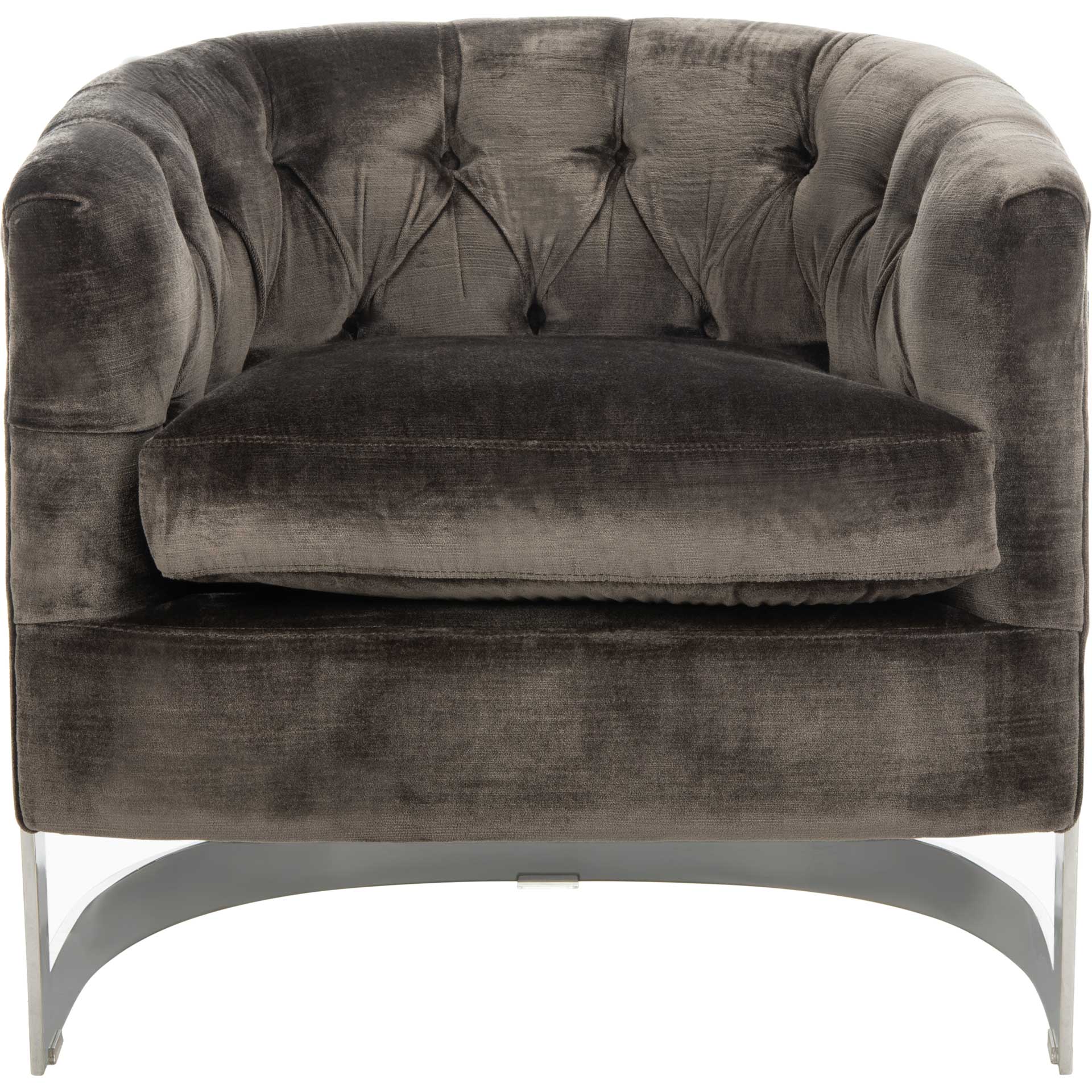 Zelah Velvet Chair Bella Shale Gray - Image 2