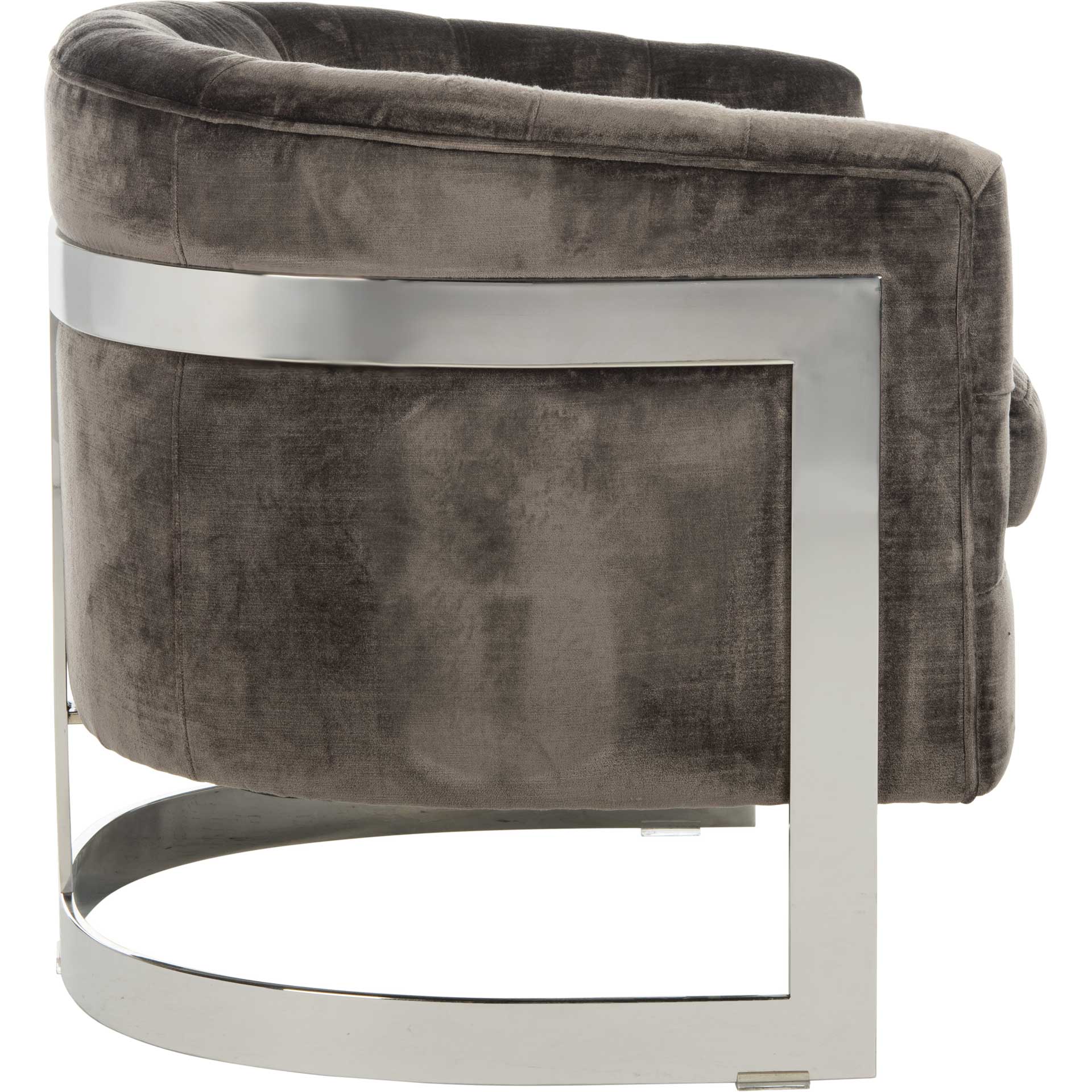 Zelah Velvet Chair Bella Shale Gray - Image 3