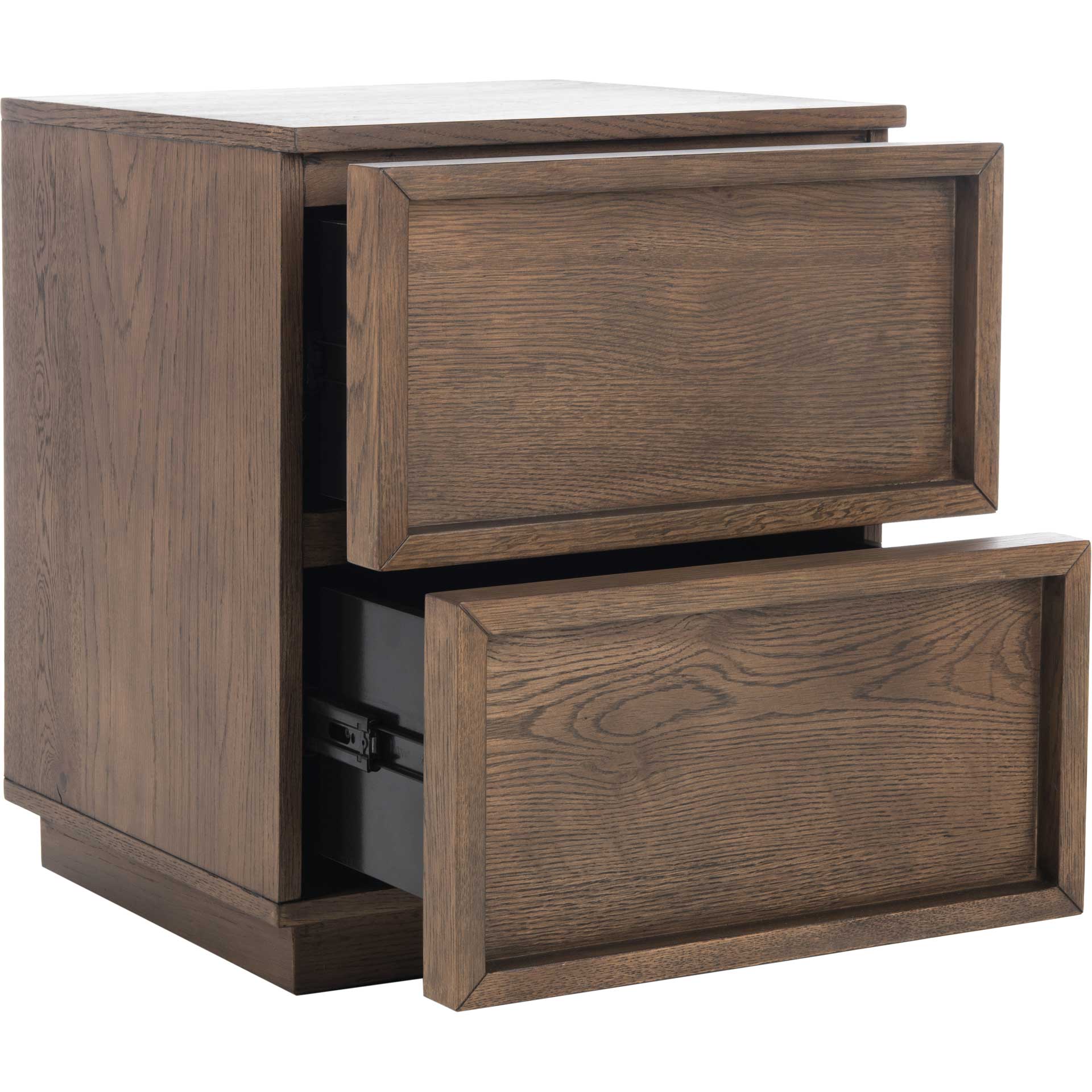 Zendaya 2 Drawer Nightstand Natural - Image 2