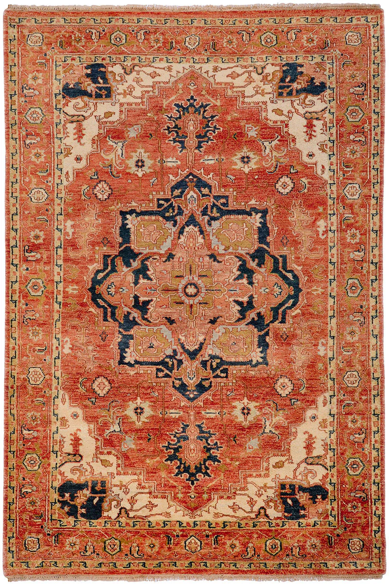 Zeus Cherry/Beige Area Rug - Image 2
