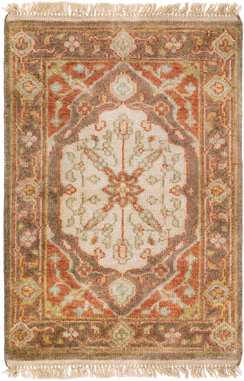 Zeus Chocolate/Rust Area Rug - Image 2