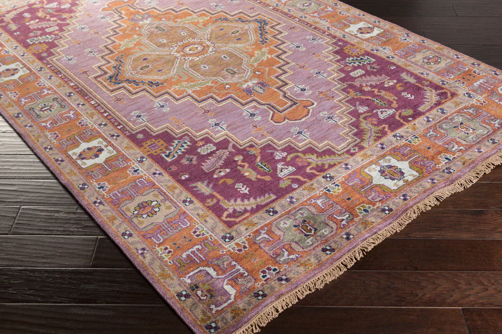 Zeus Eggplant/Rust Area Rug - Image 3