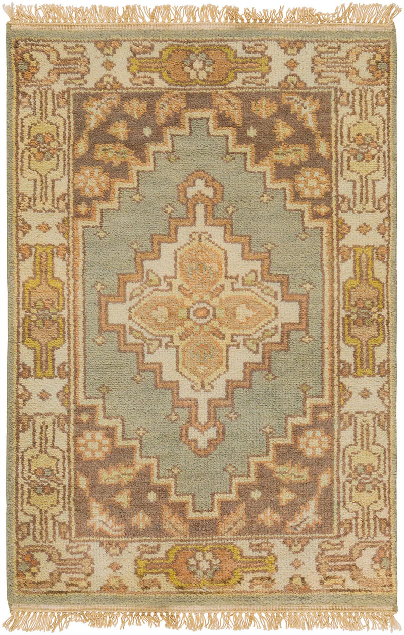 Zeus Light Gray/Chocolate Area Rug - Image 2