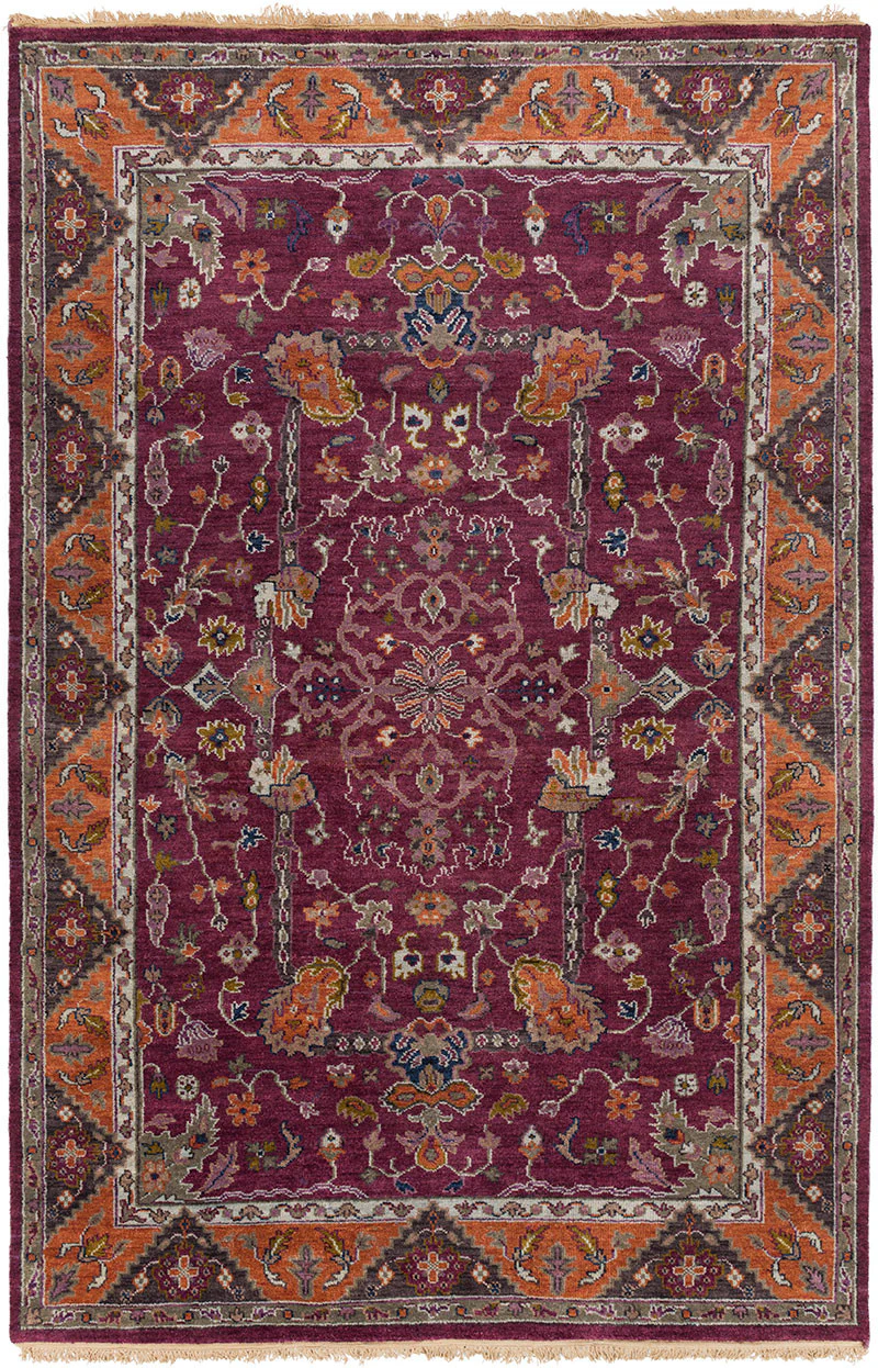 Zeus Purple/Orange Area Rug - Image 2