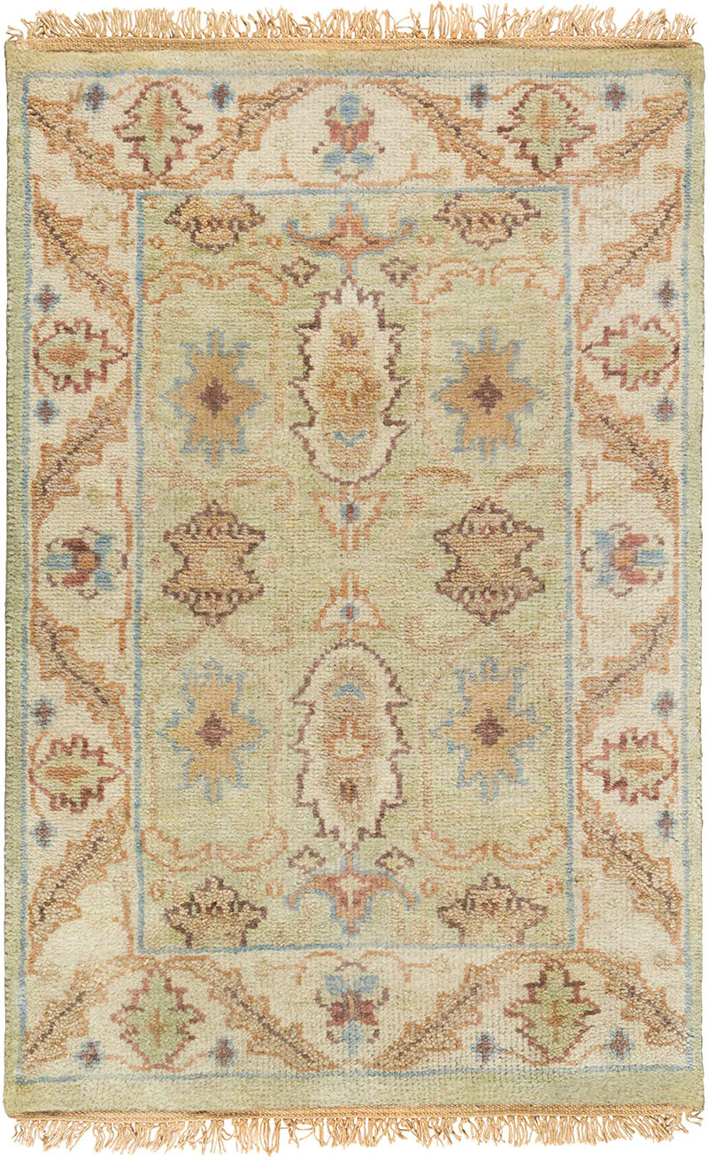 Zeus Sea Foam/Beige Area Rug - Image 2