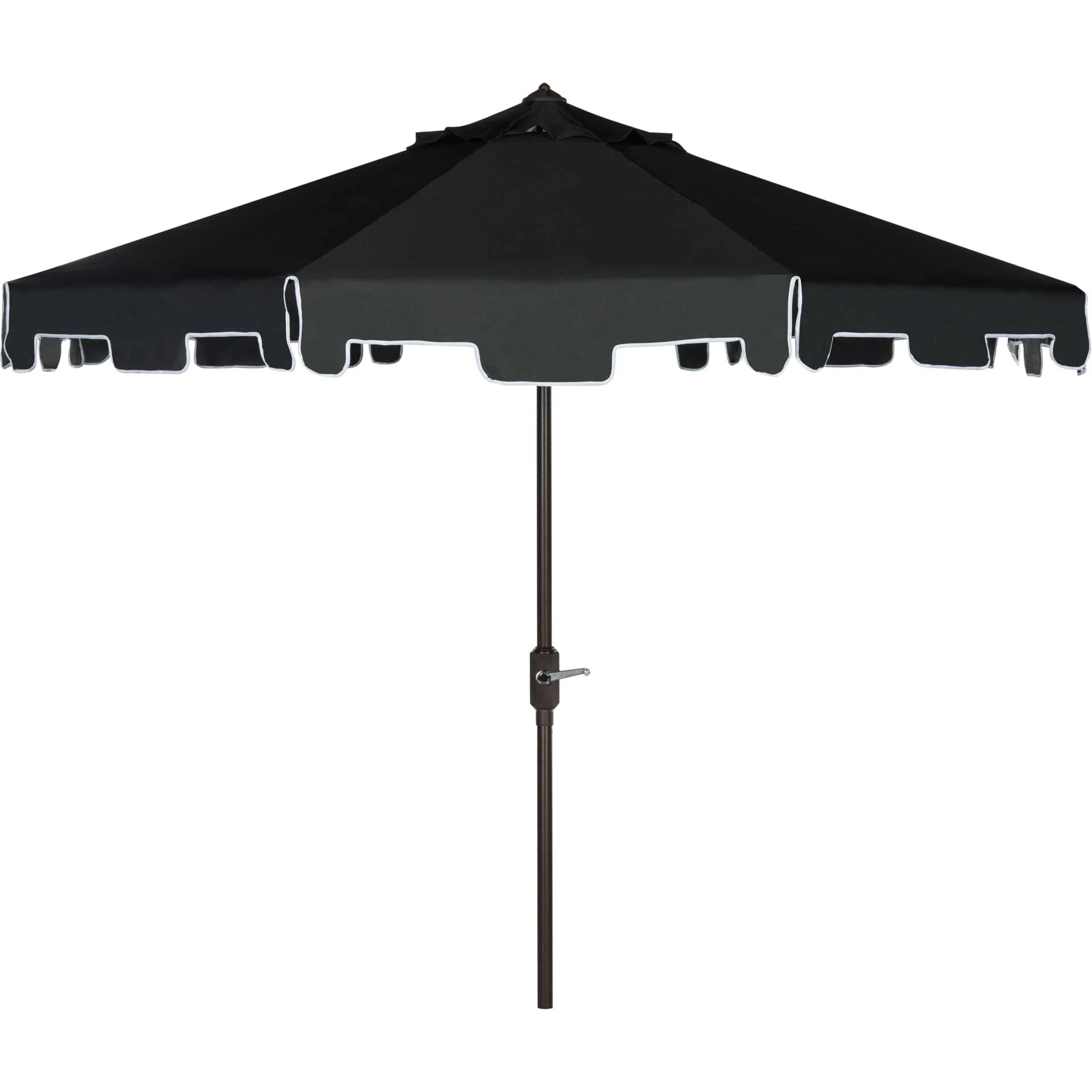 Zinnia Uv Resistant Push Button Tilt Umbrella Black/White - Image 2