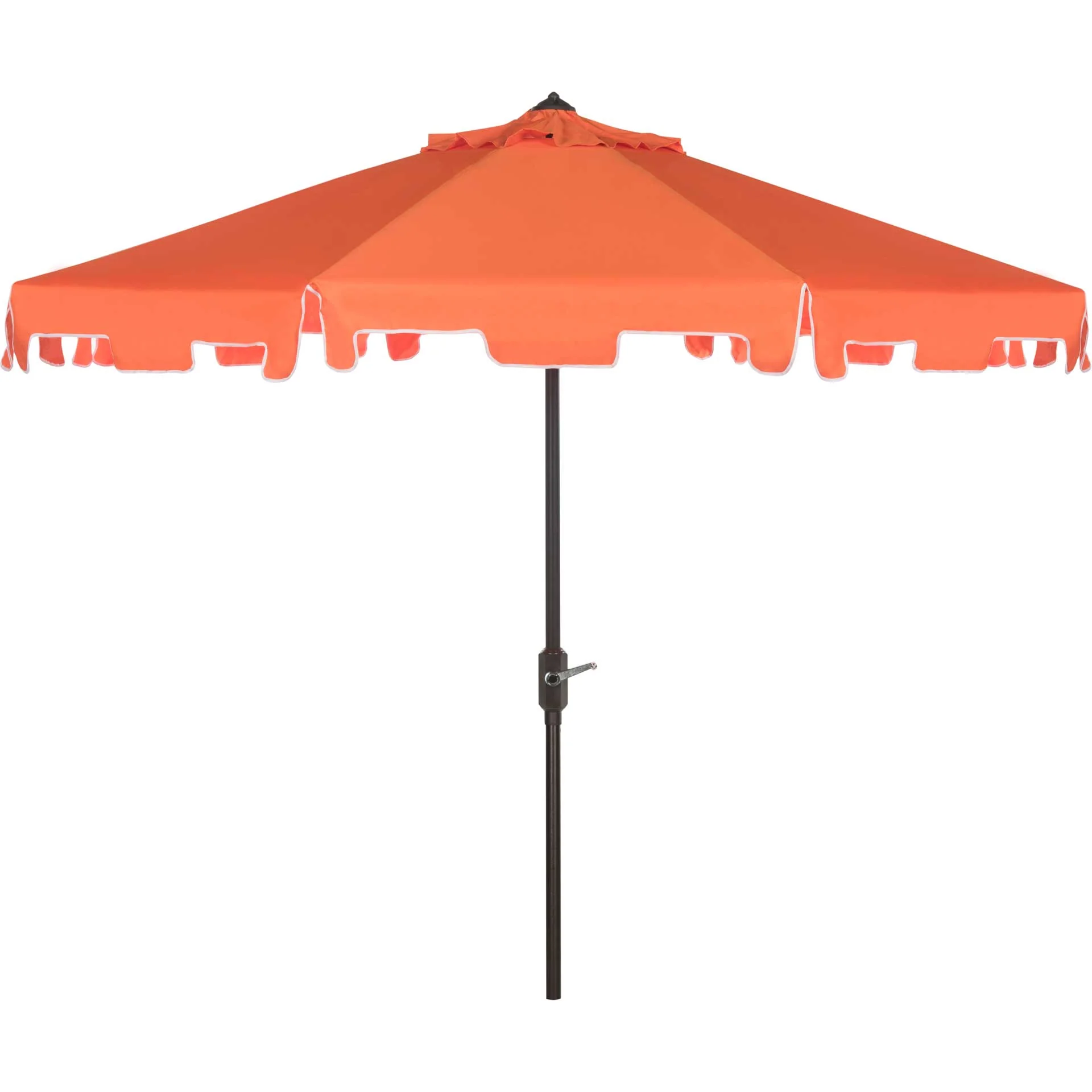 Zinnia Uv Resistant Push Button Tilt Umbrella Orange/White - Image 2