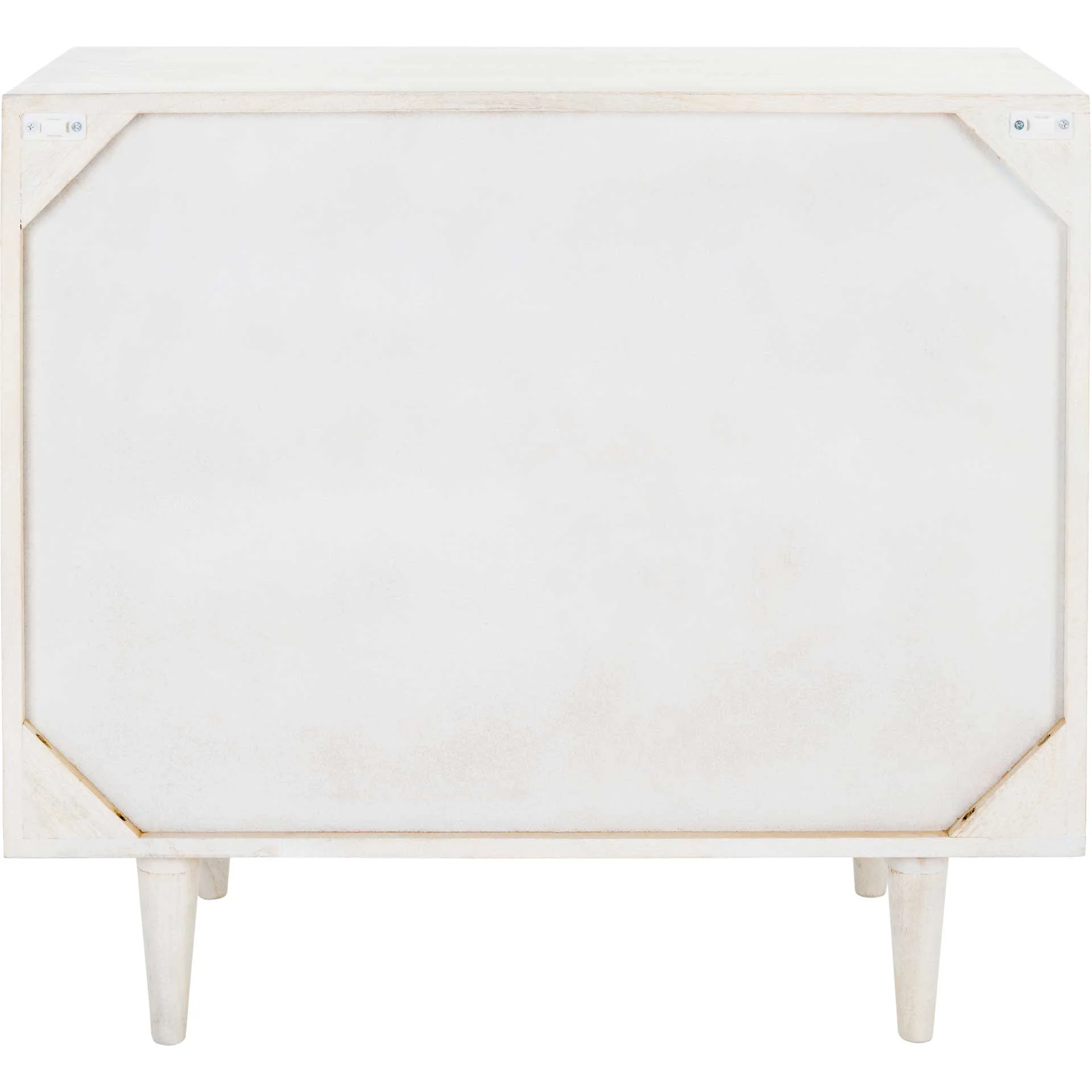 Zion 3 Drawer Chest White Wash/Brass - Image 3