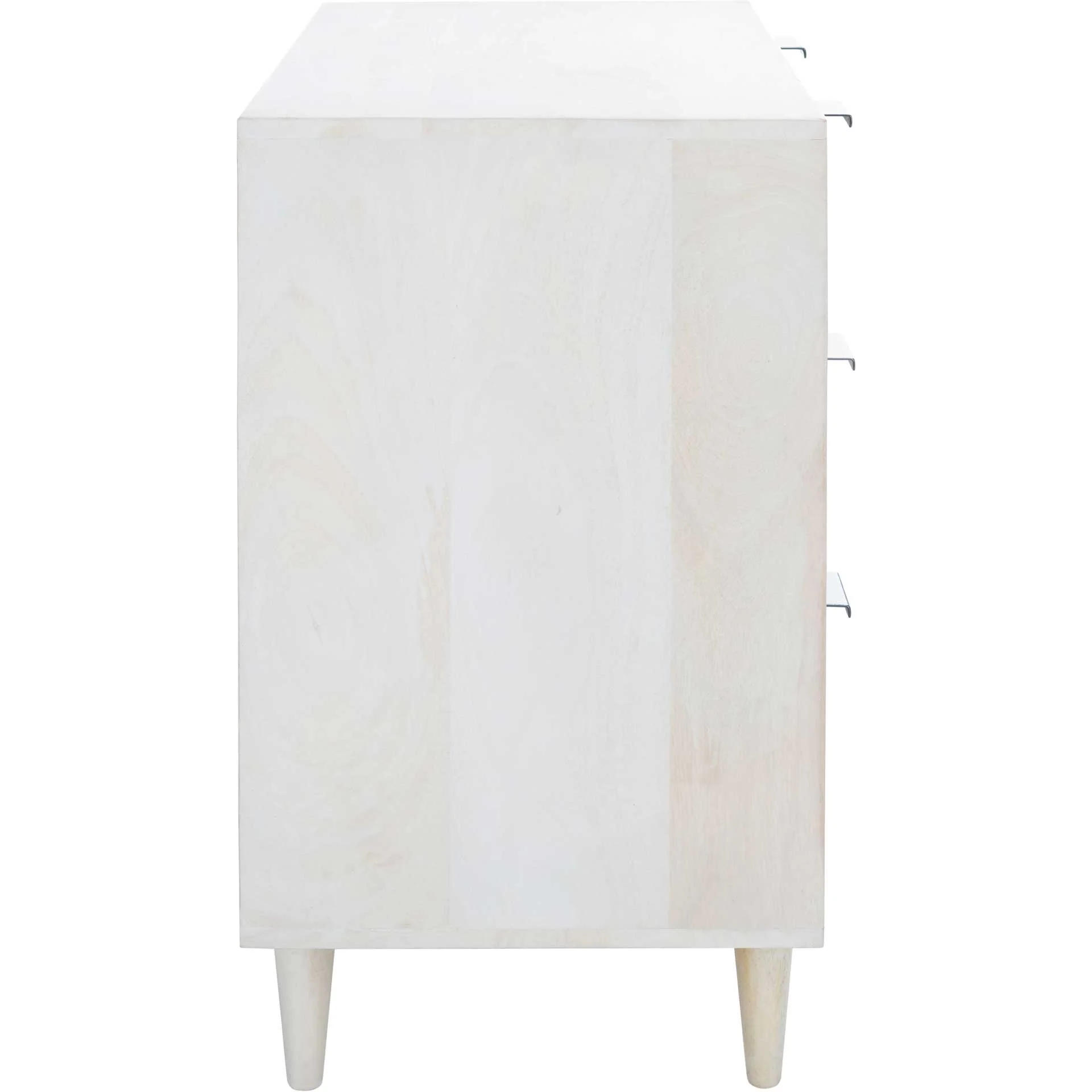 Zion 3 Drawer Chest White Wash/Silver - Image 2