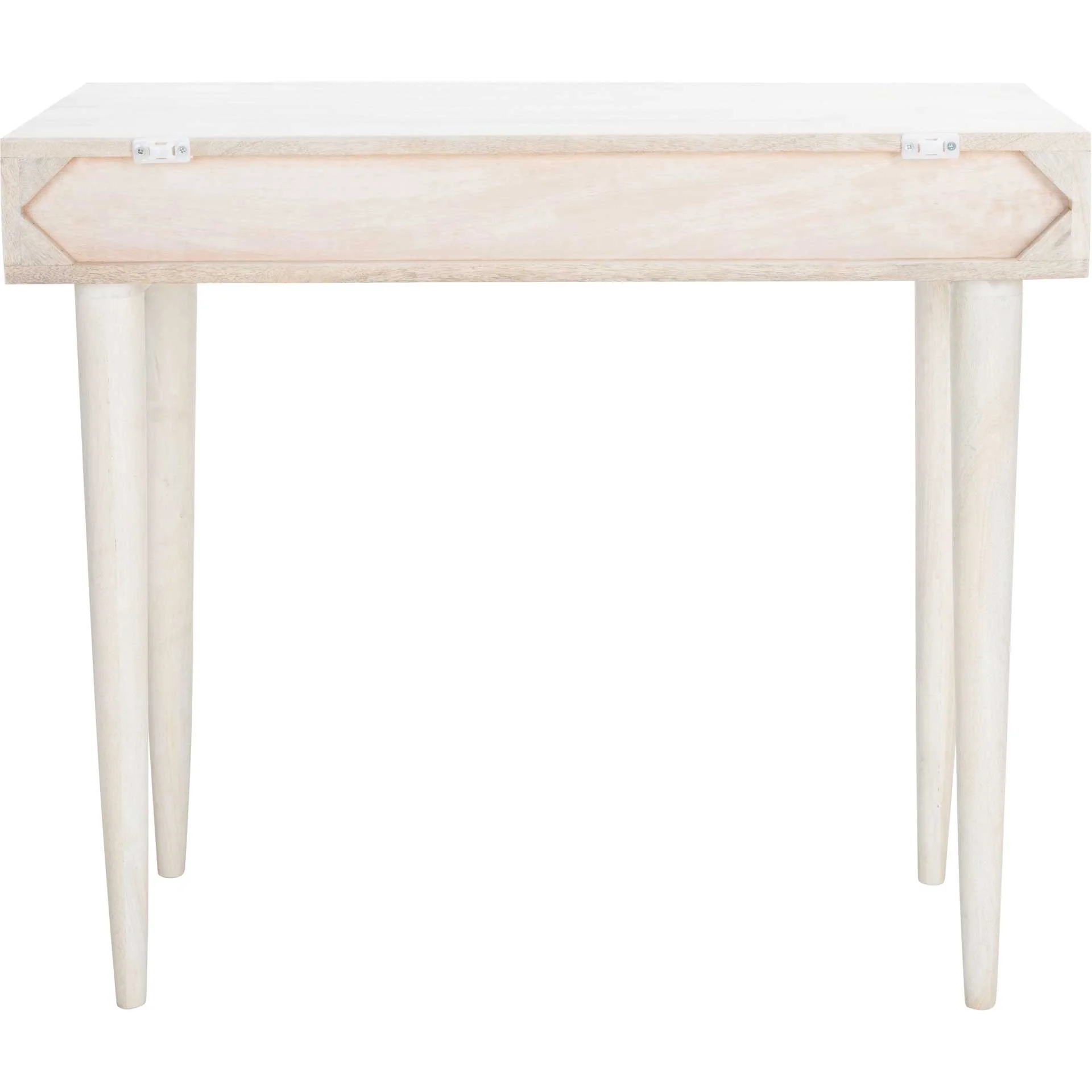 Zion Desk White Wash/Brass - Image 4