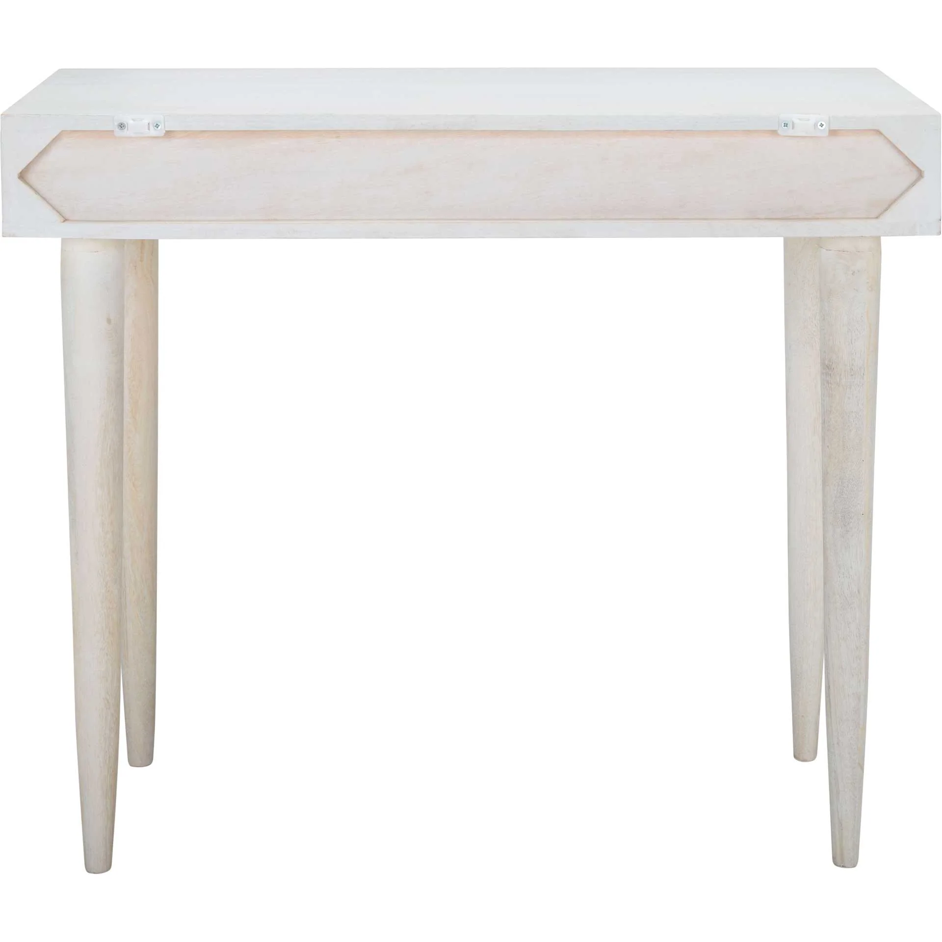Zion Desk White Wash/Silver - Image 3