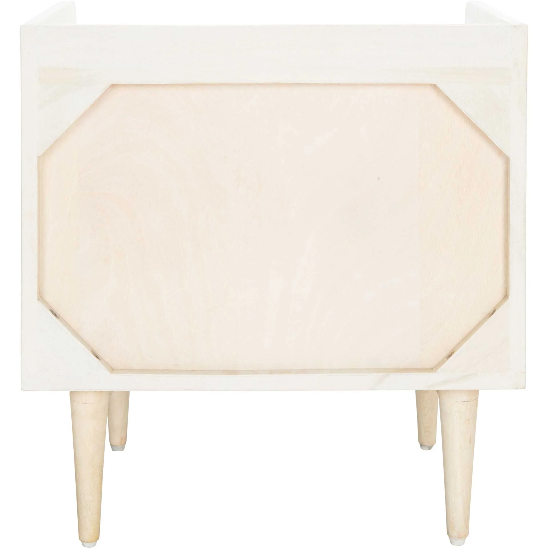 Zion Nightstand White Wash/Silver - Image 3