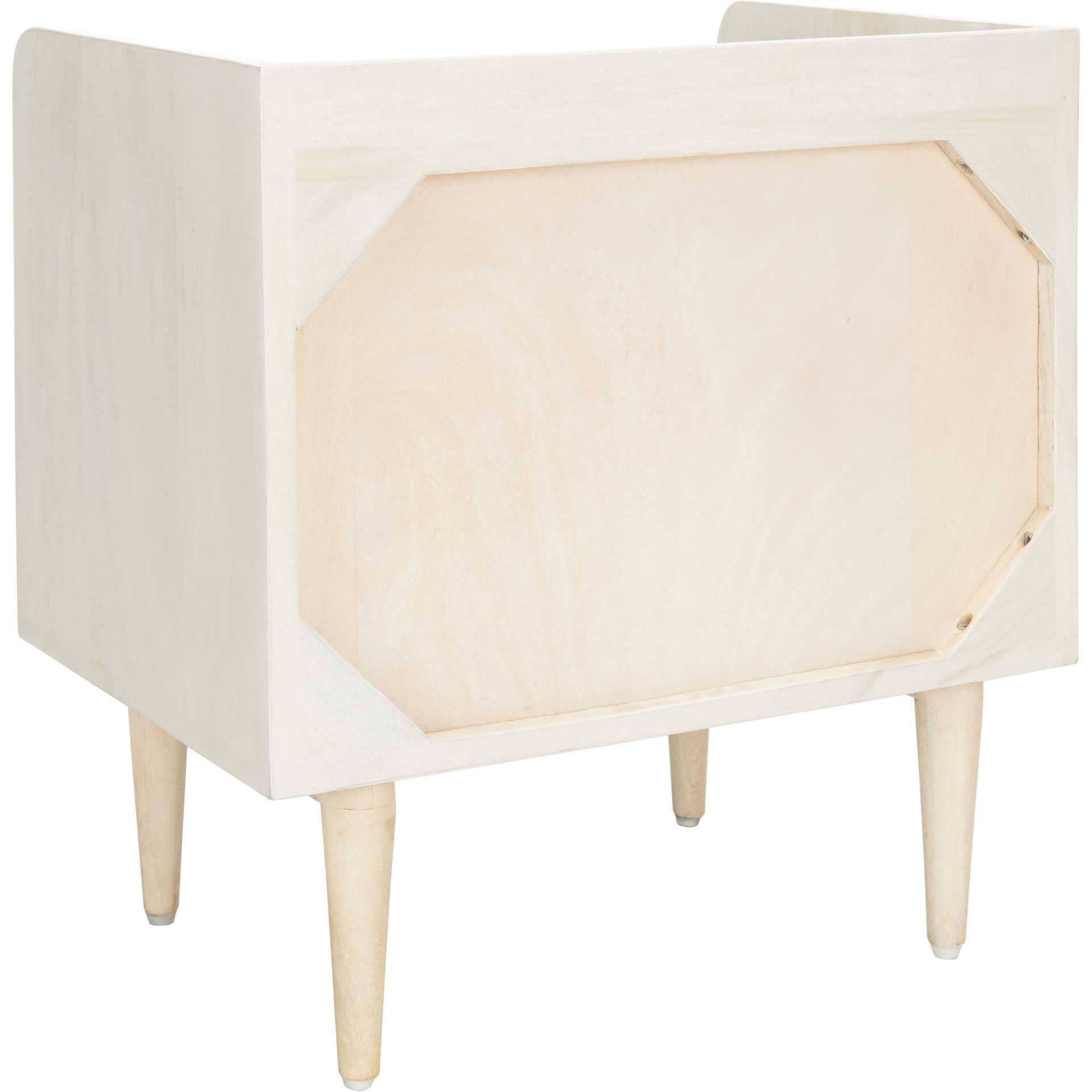 Zion Nightstand White Wash/Silver - Image 4