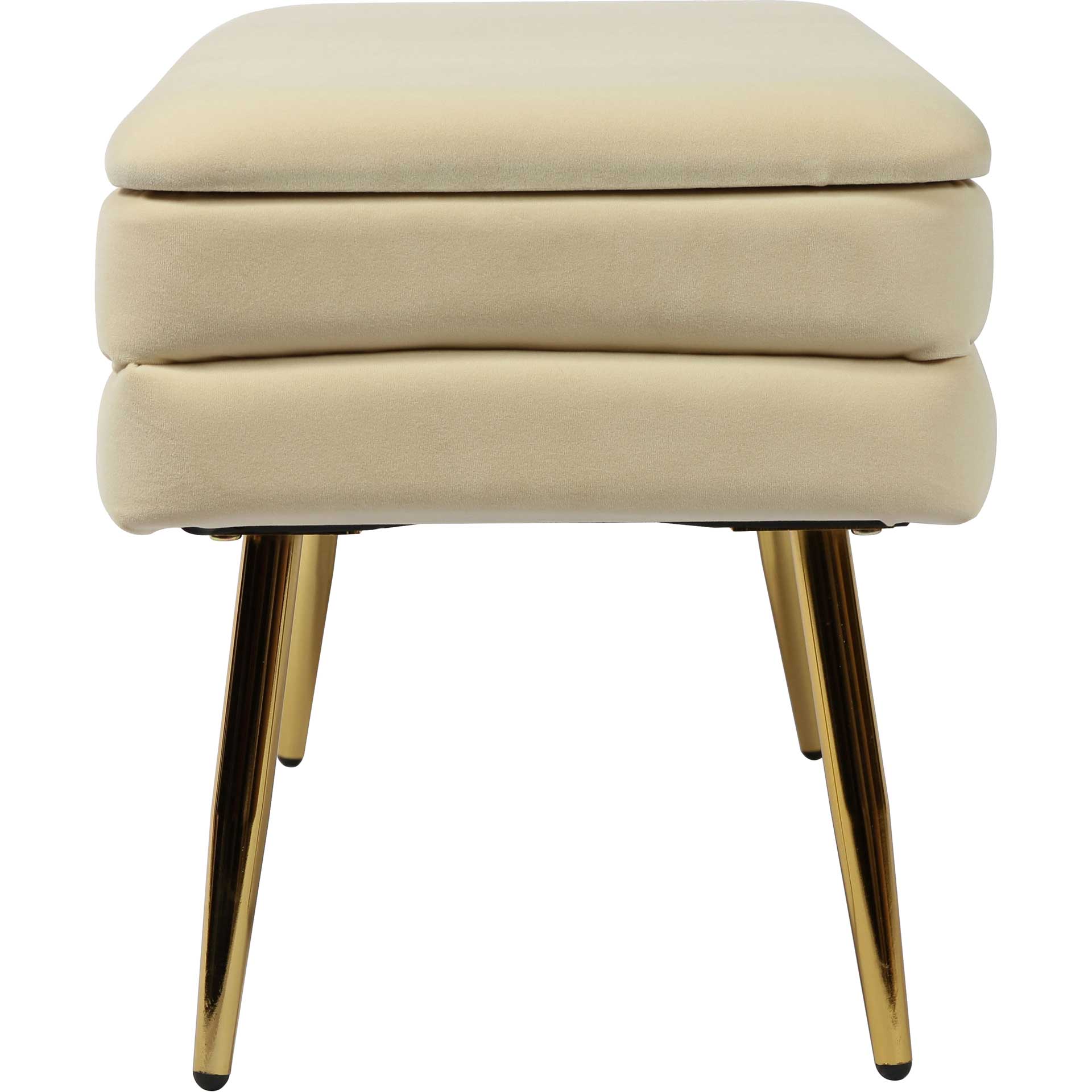 Zion Velvet Storage Bench Cream - Image 3