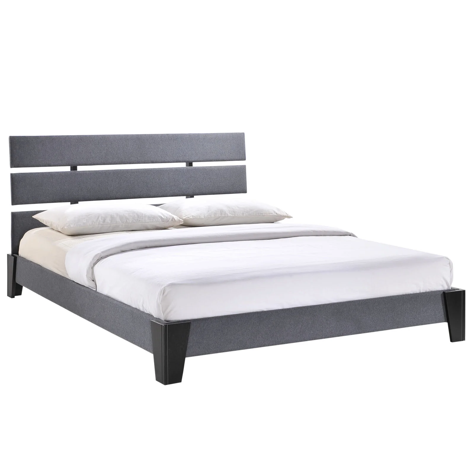 Zoar Queen Fabric Bed Gray - Image 2