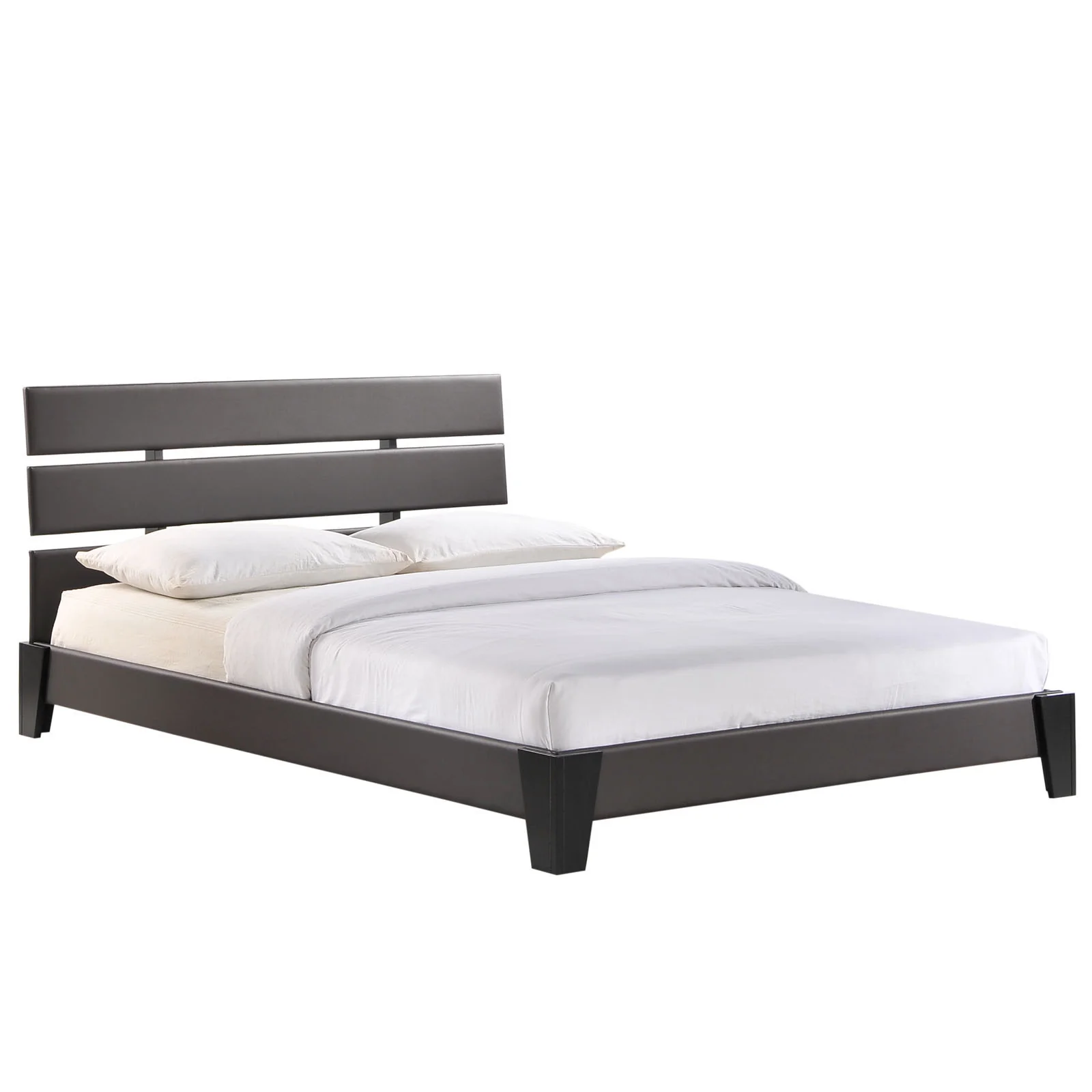 Zoar Queen Vinyl Bed Brown - Image 2