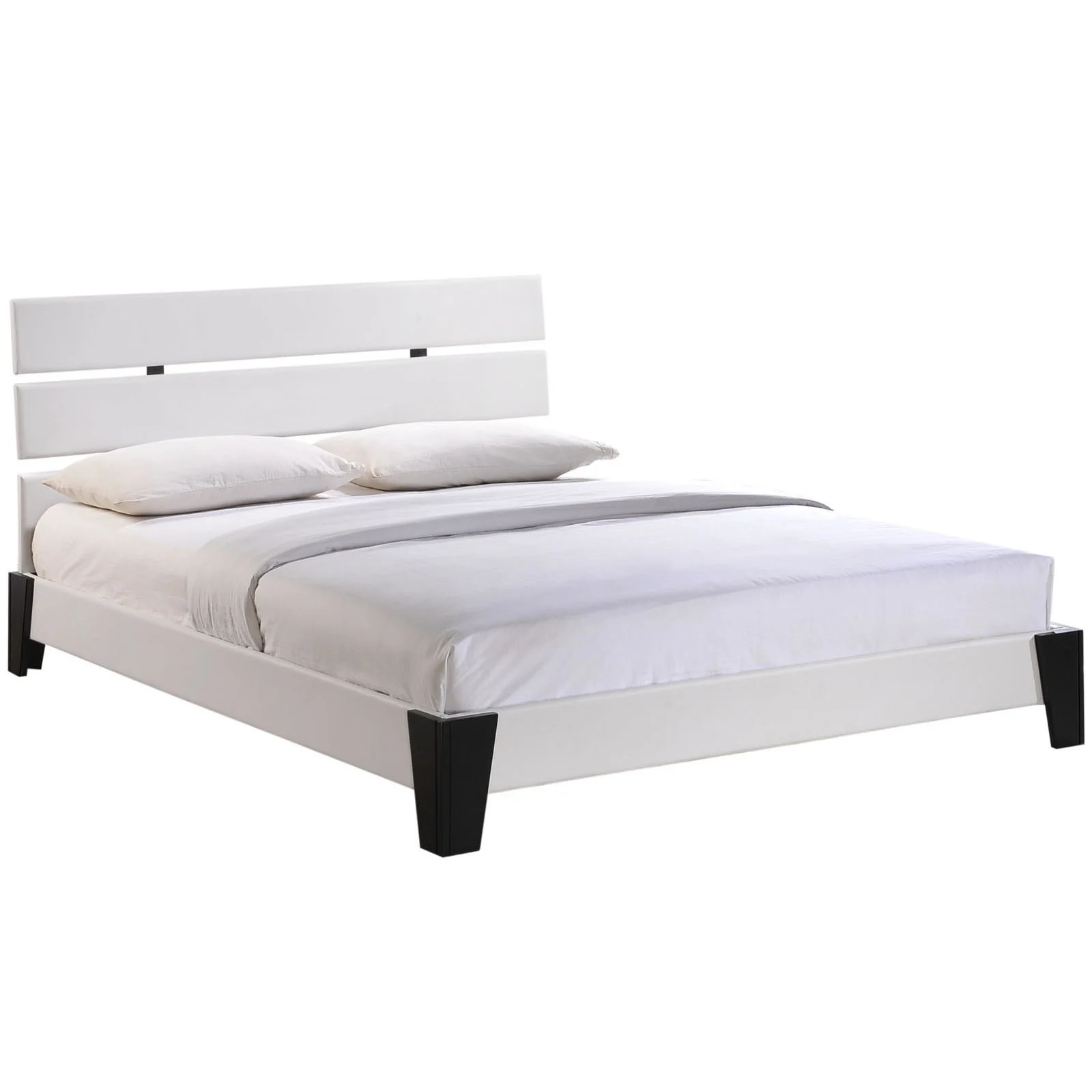 Zoar Queen Vinyl Bed White - Image 2