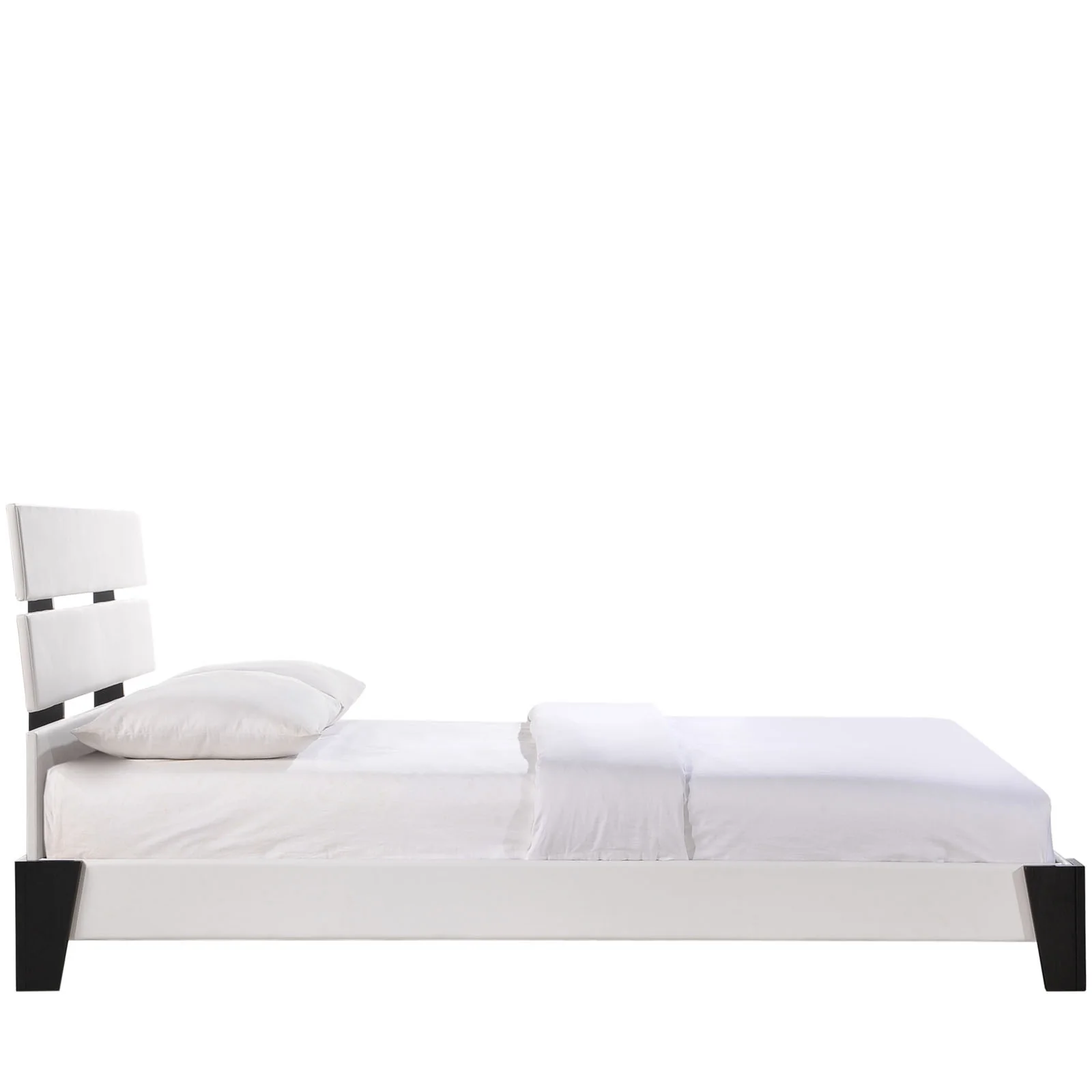 Zoar Queen Vinyl Bed White - Image 3