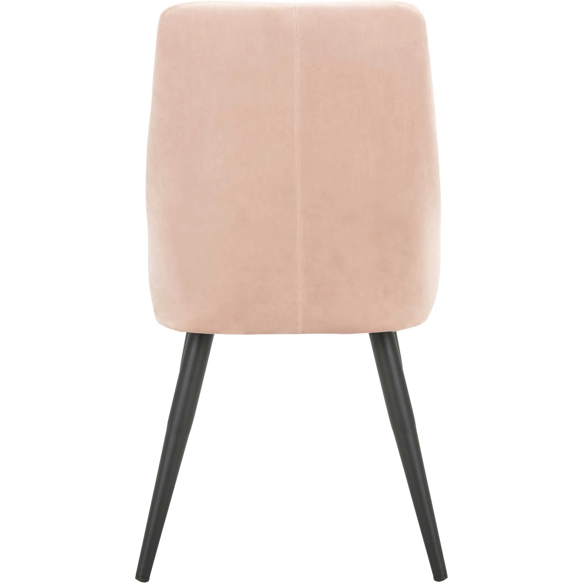 Zola Upholstered Dining Chair Dusty Blush/Black (Set of 2) - Image 4