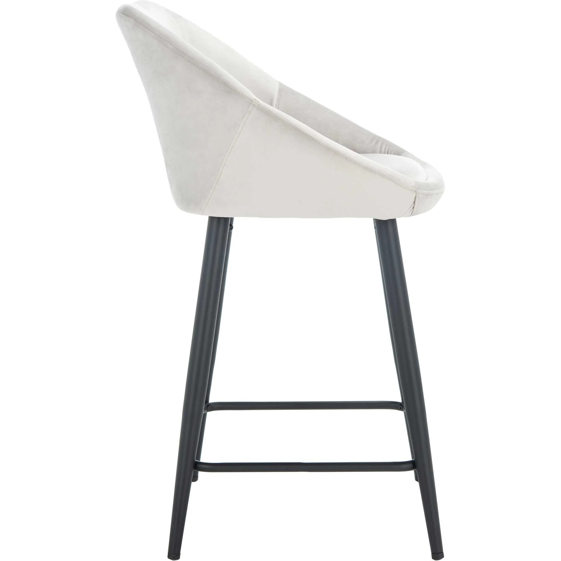 Zora Counter Stool Platinum/Black - Image 2