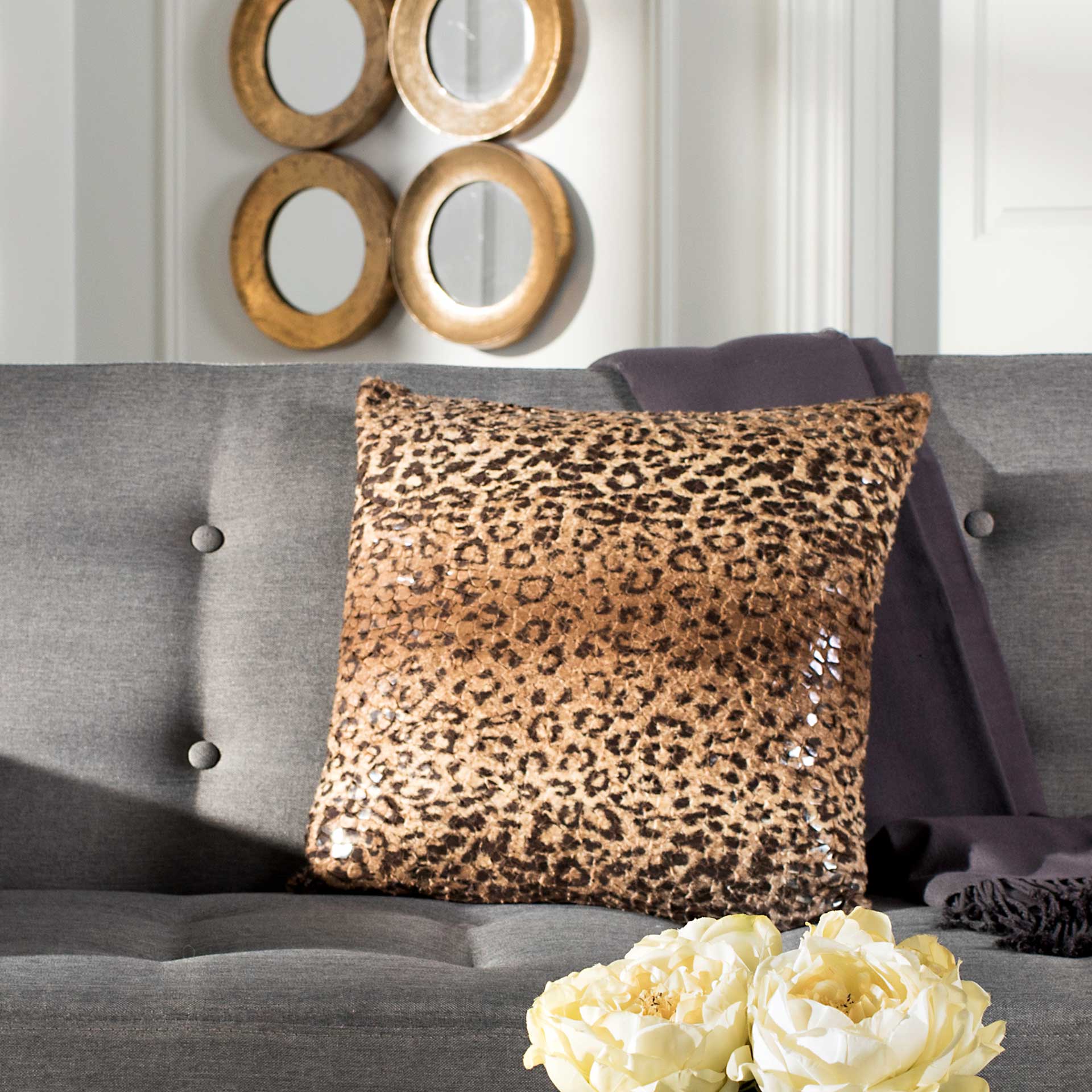 Zulu Cheetah Pillow Brown - Image 5