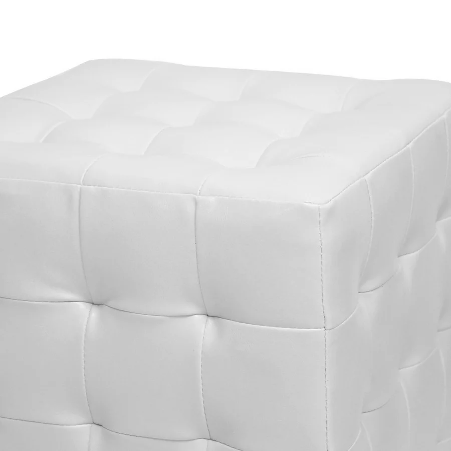 Zwolle Ottoman White (Set of 2) - Image 2