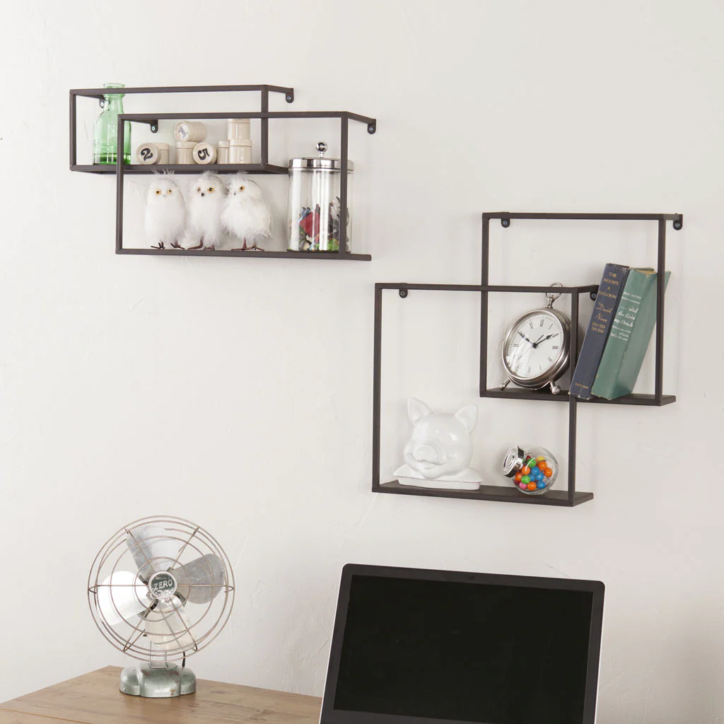 Zyther Metal Wall Shelves (Set of 4) - Image 4